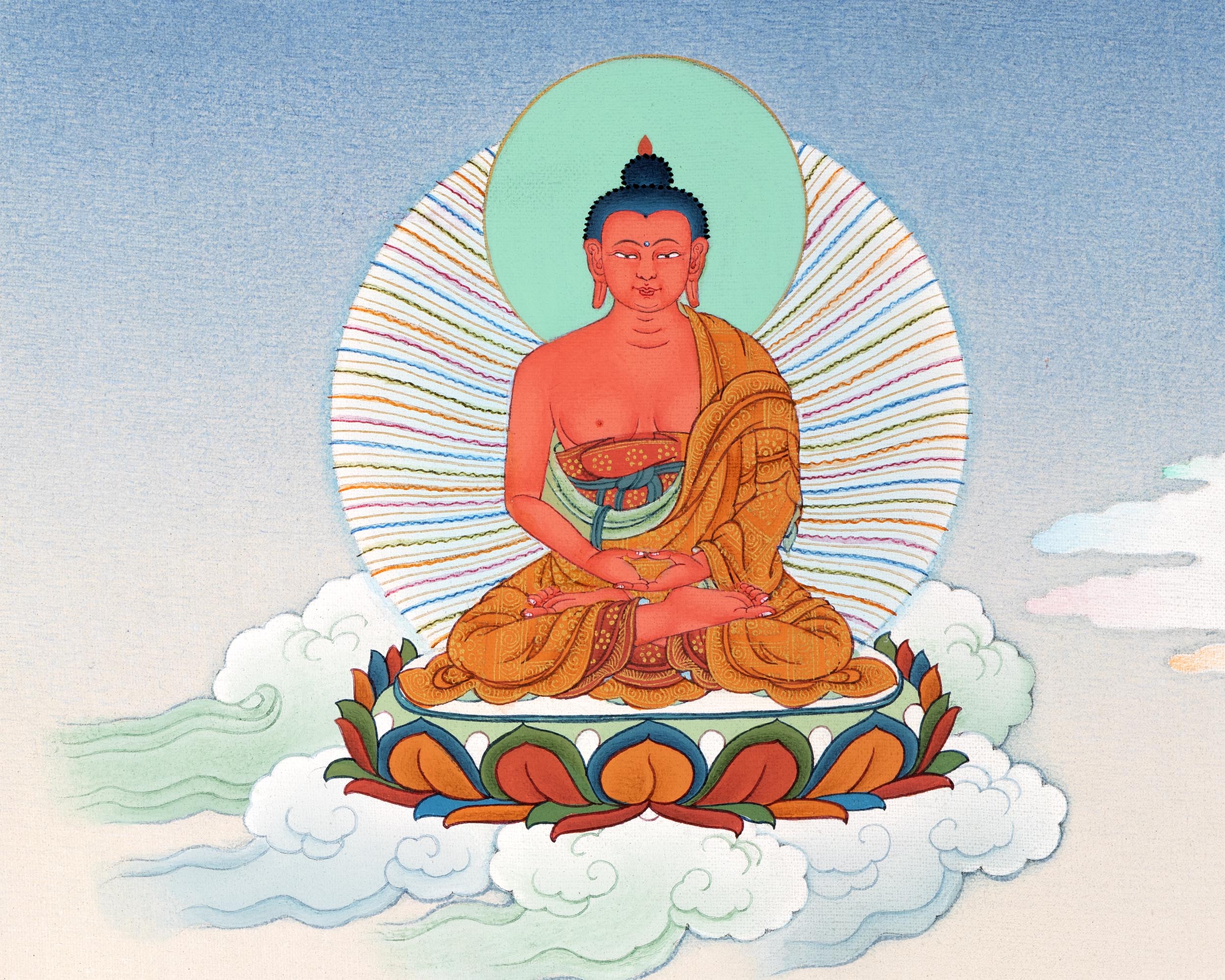 8 Medicine Buddha | Bhaisajyaguru Digital Thangka Print