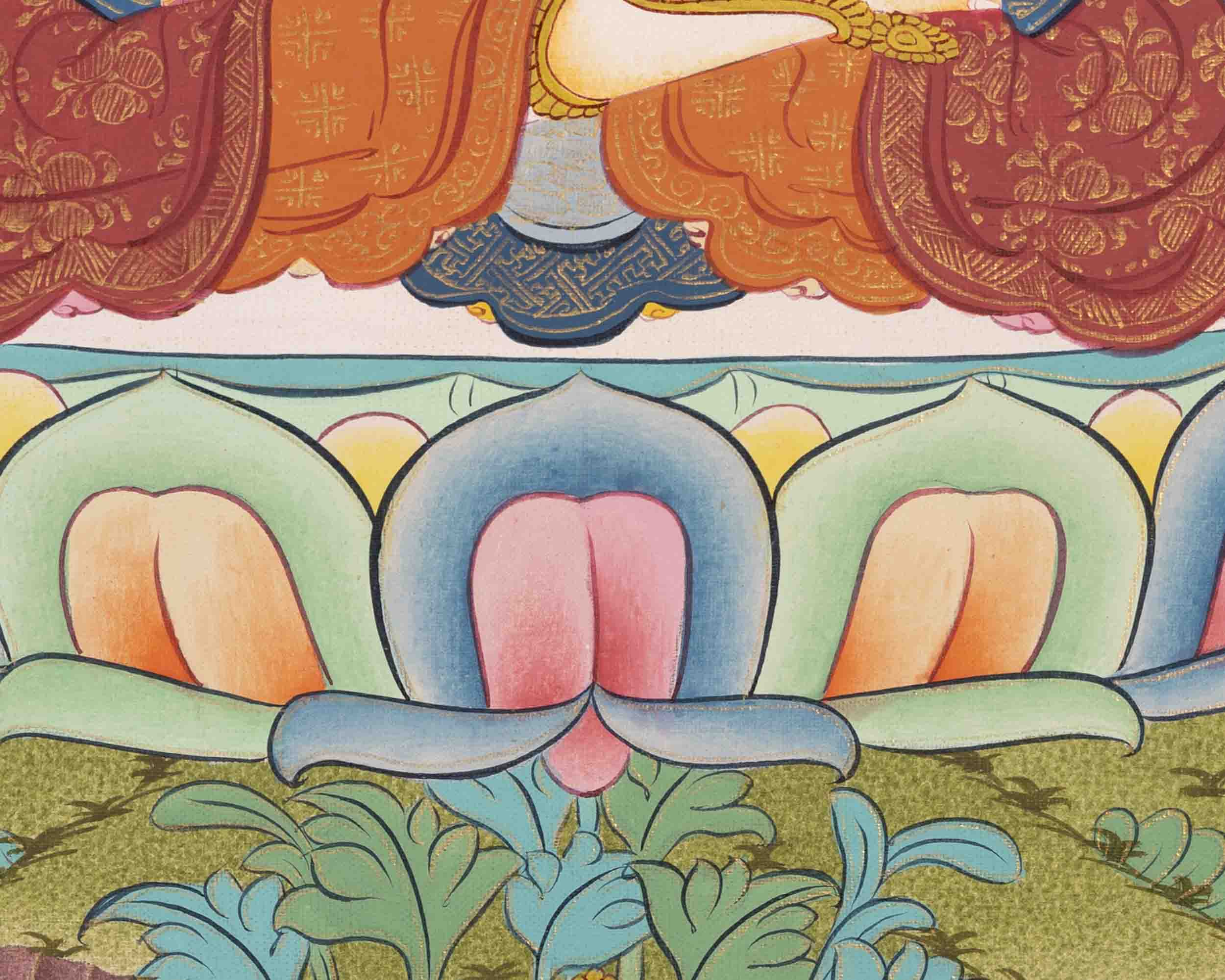 Avalokiteshvara Chengrezig Thangka | Buddhist Gift Ideas