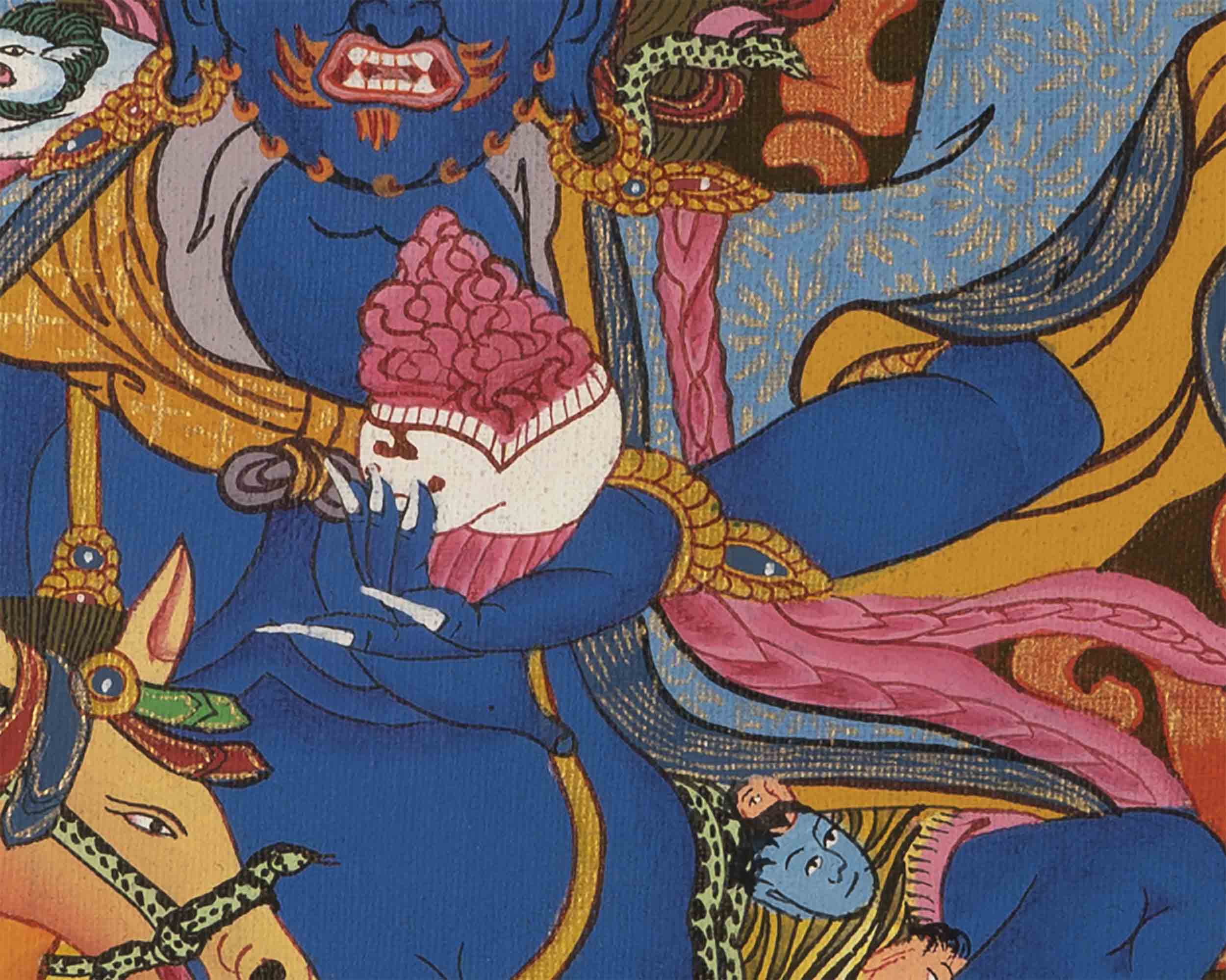 Palden Lhamo Thangka | Religious Buddhist Altar Art Decor