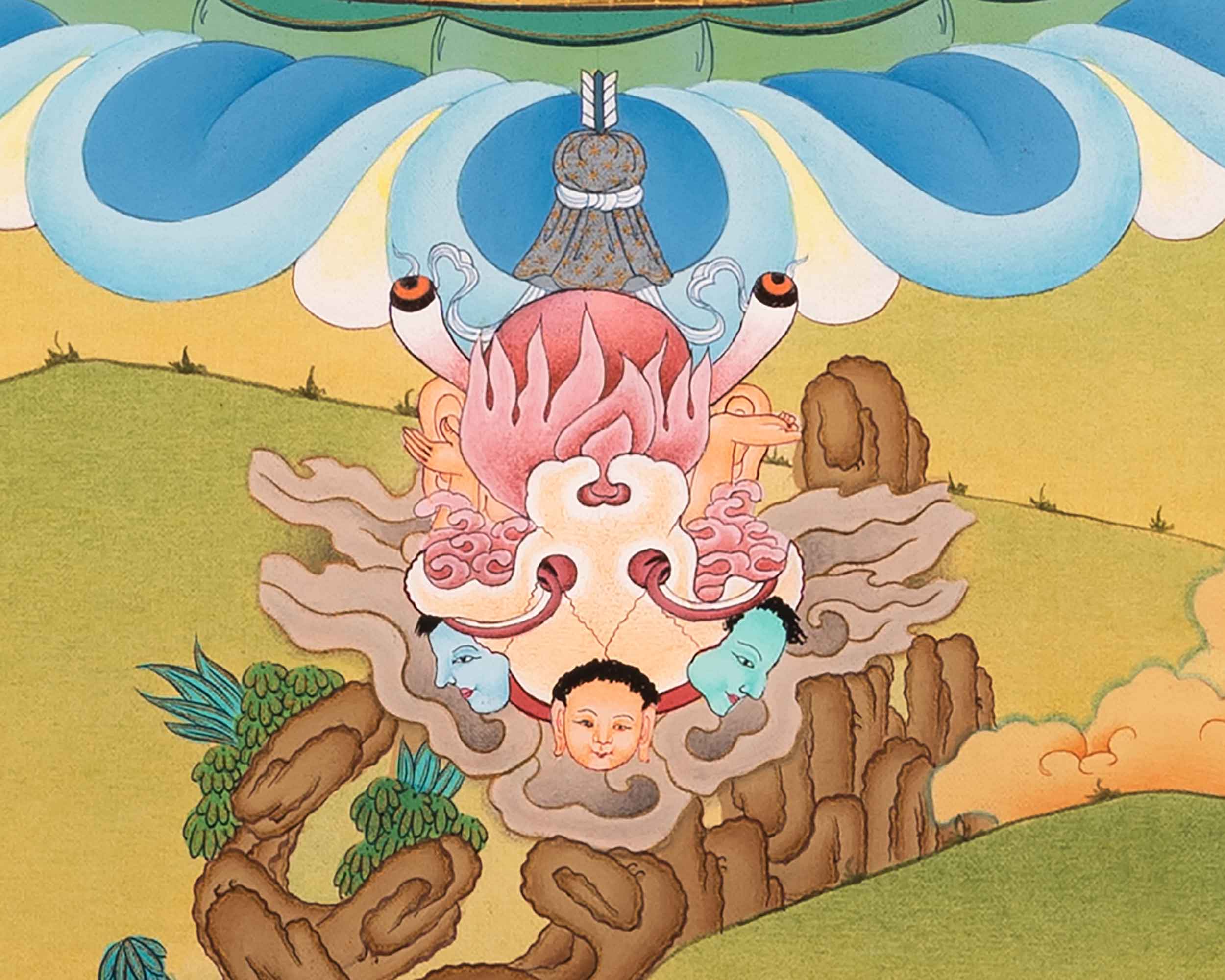 Mahakala Bernagchen Thangka | Traditional Hand-Painted Artwork