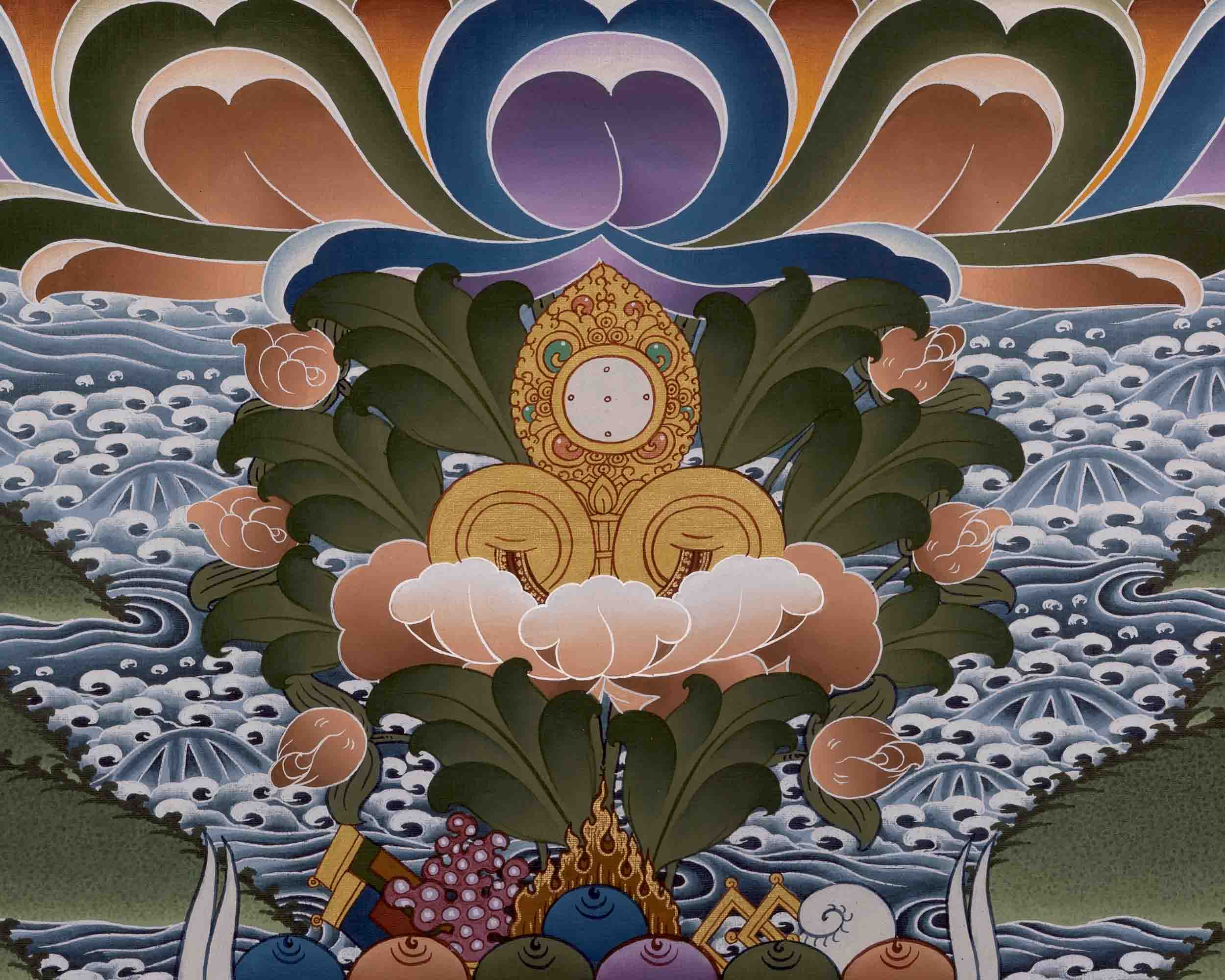 Amitabha Buddha Thangka | Tibetan Traditional Art | Wall Decors
