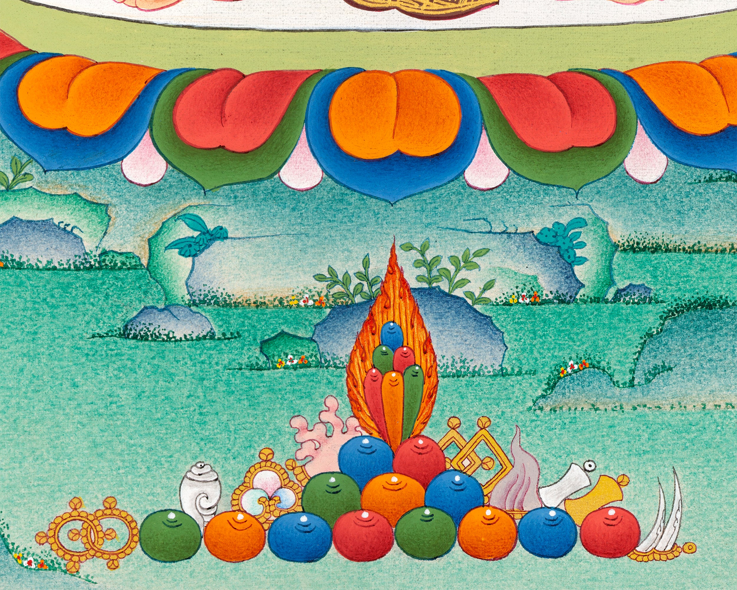 Guhyasamaja Thangka | Hand Painted Yidam | Meditational Deity