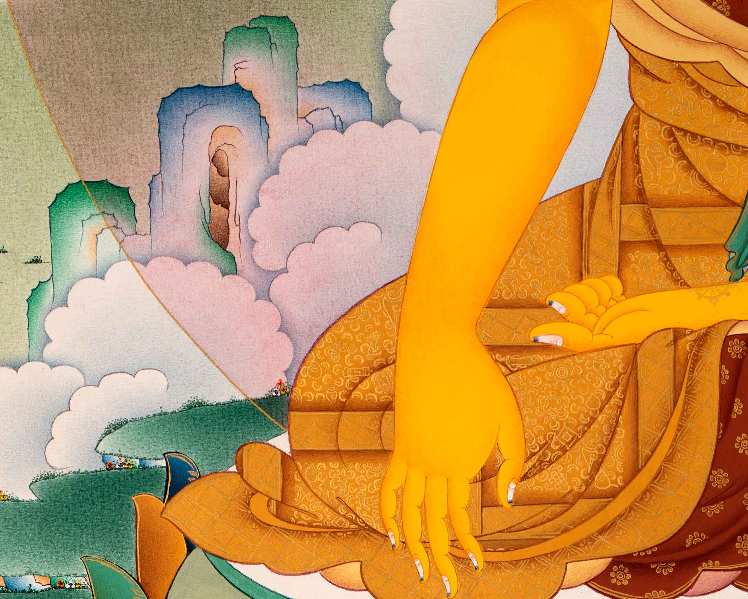 Exclusive Shakyamuni Buddha Thangka | Traditional Tibetan Art