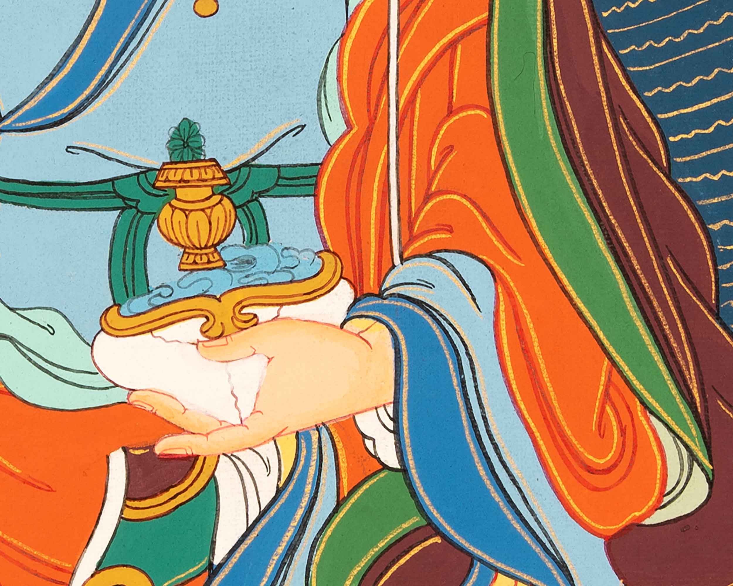 Guru Rinpoche Meditation Thangka | Traditional Buddhist Art