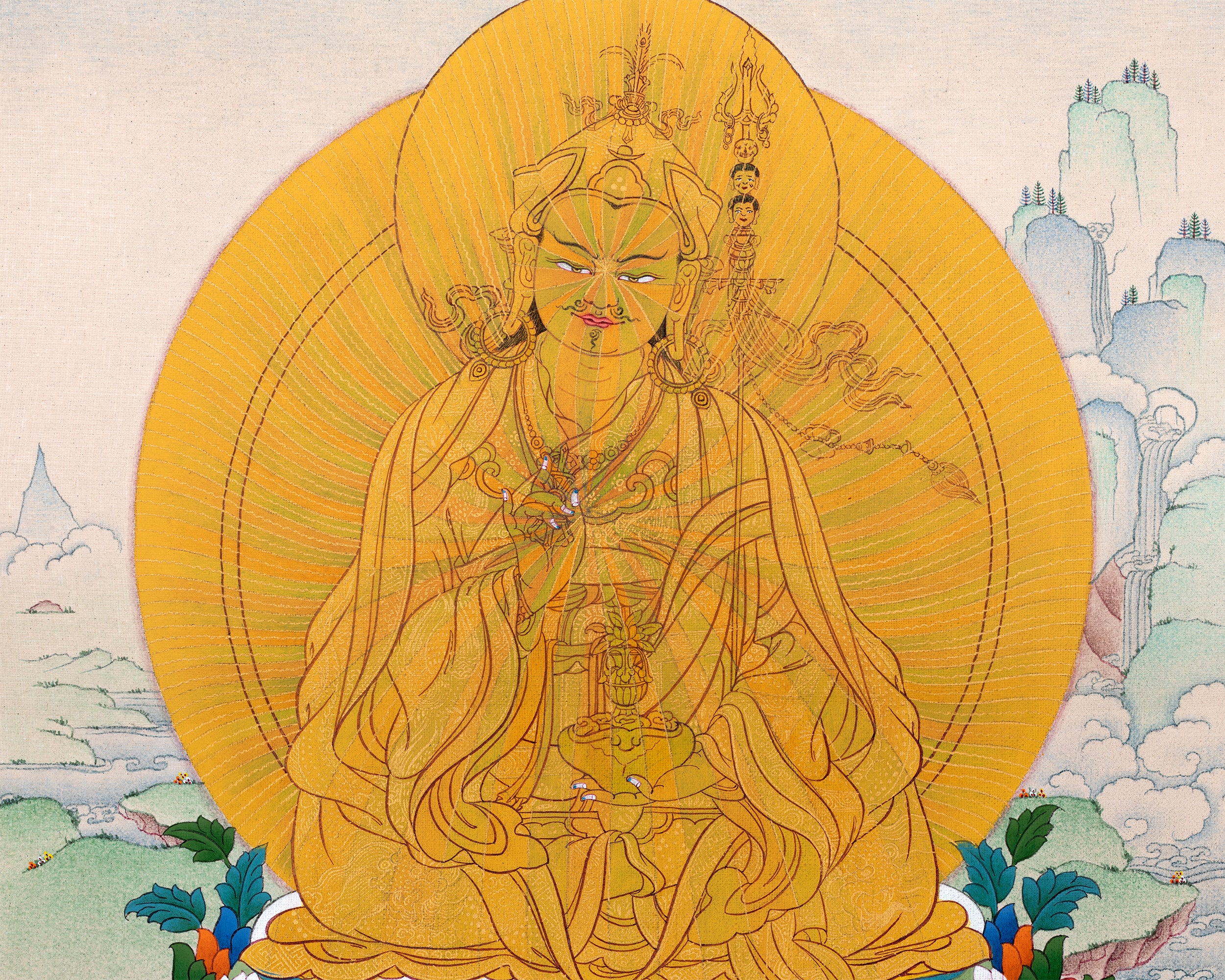 guru rainbow thangka