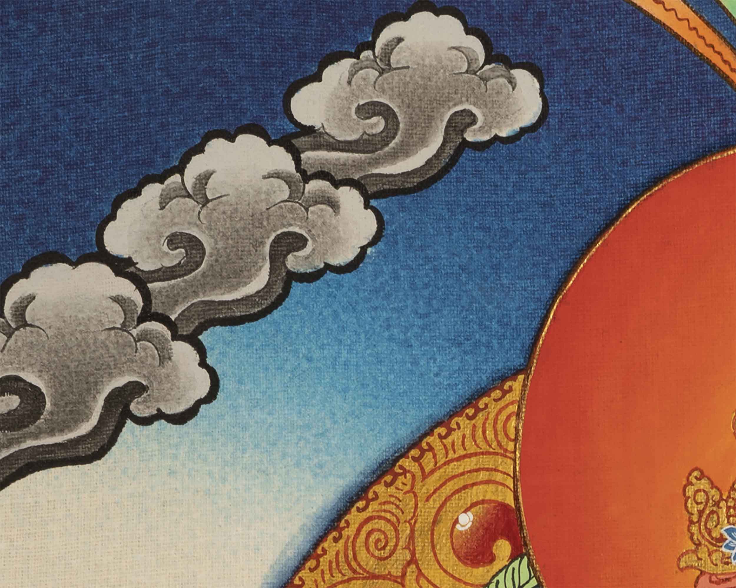 Handpainted White Tara | Tibetan Buddhist Art
