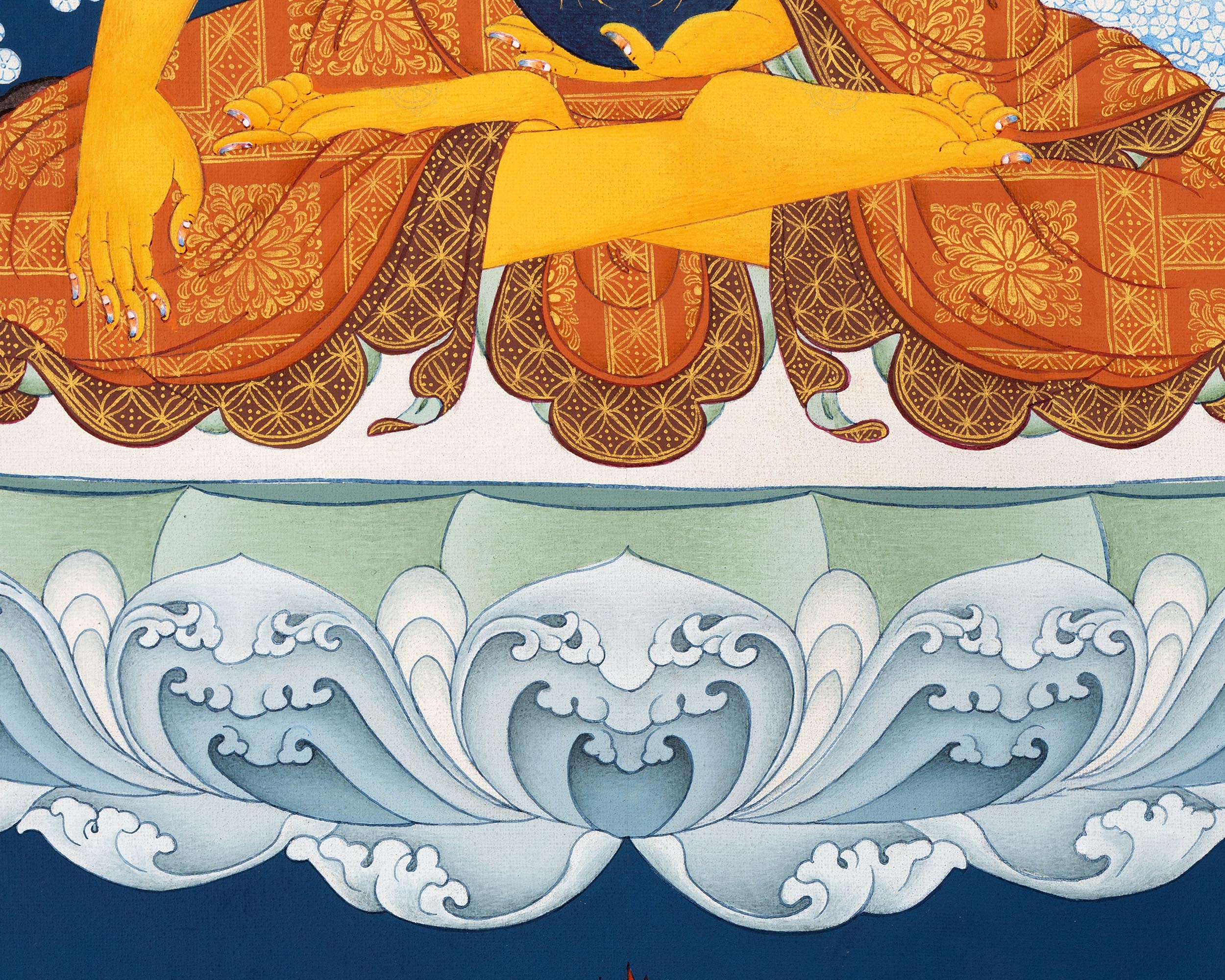 Meditating Buddha | Traditional Shakyamuni Thangka
