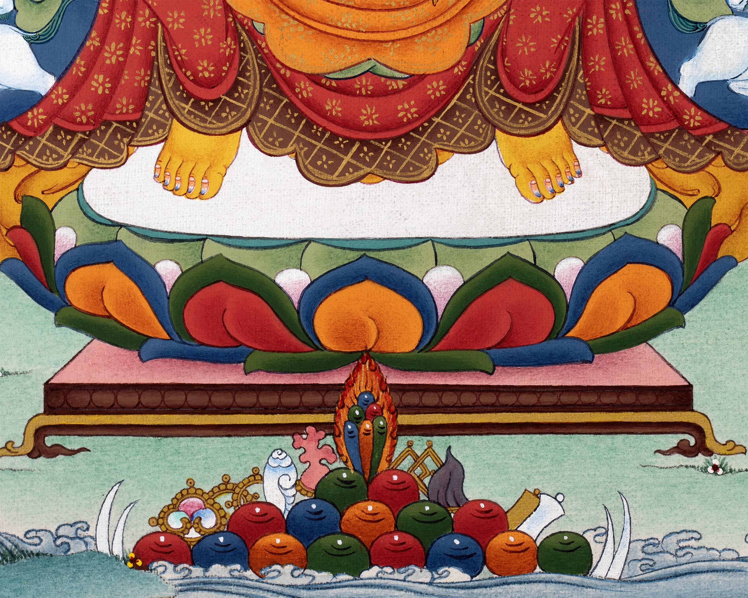 Maitreya Buddha | Traditional Himalayan Art | Exquisite Future Buddha Art