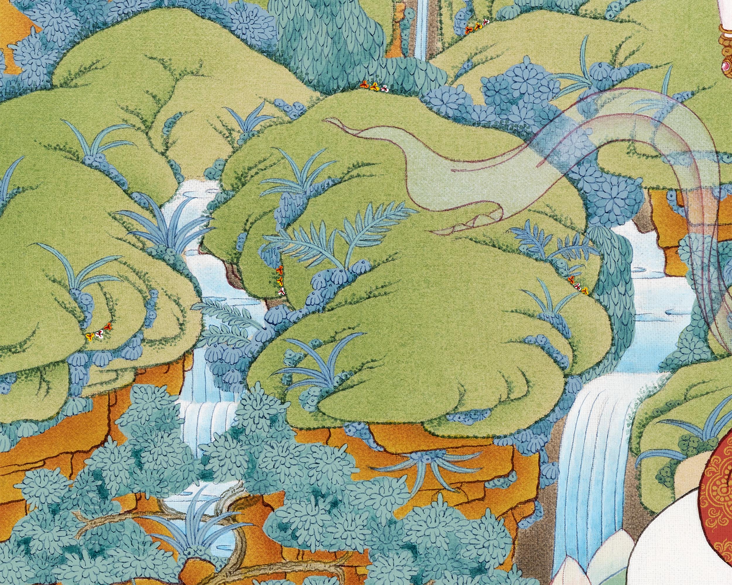 Bodhisattva Thangka | Avalokiteshvara, Manjushri, Vajrapani | Traditional Tibetan Art