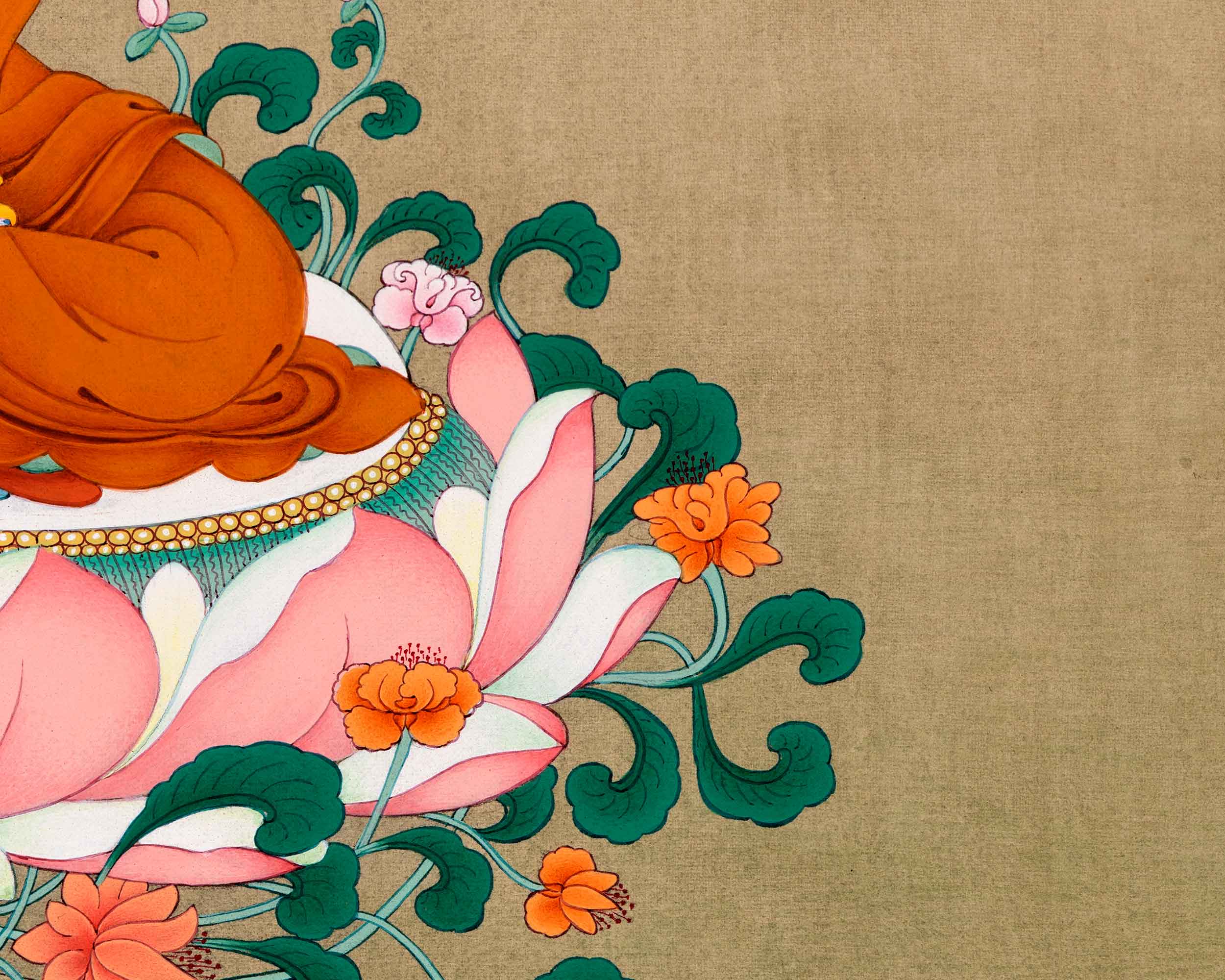 Shakyamuni Buddha Painting | Traditional Tibetan Buddhist Art
