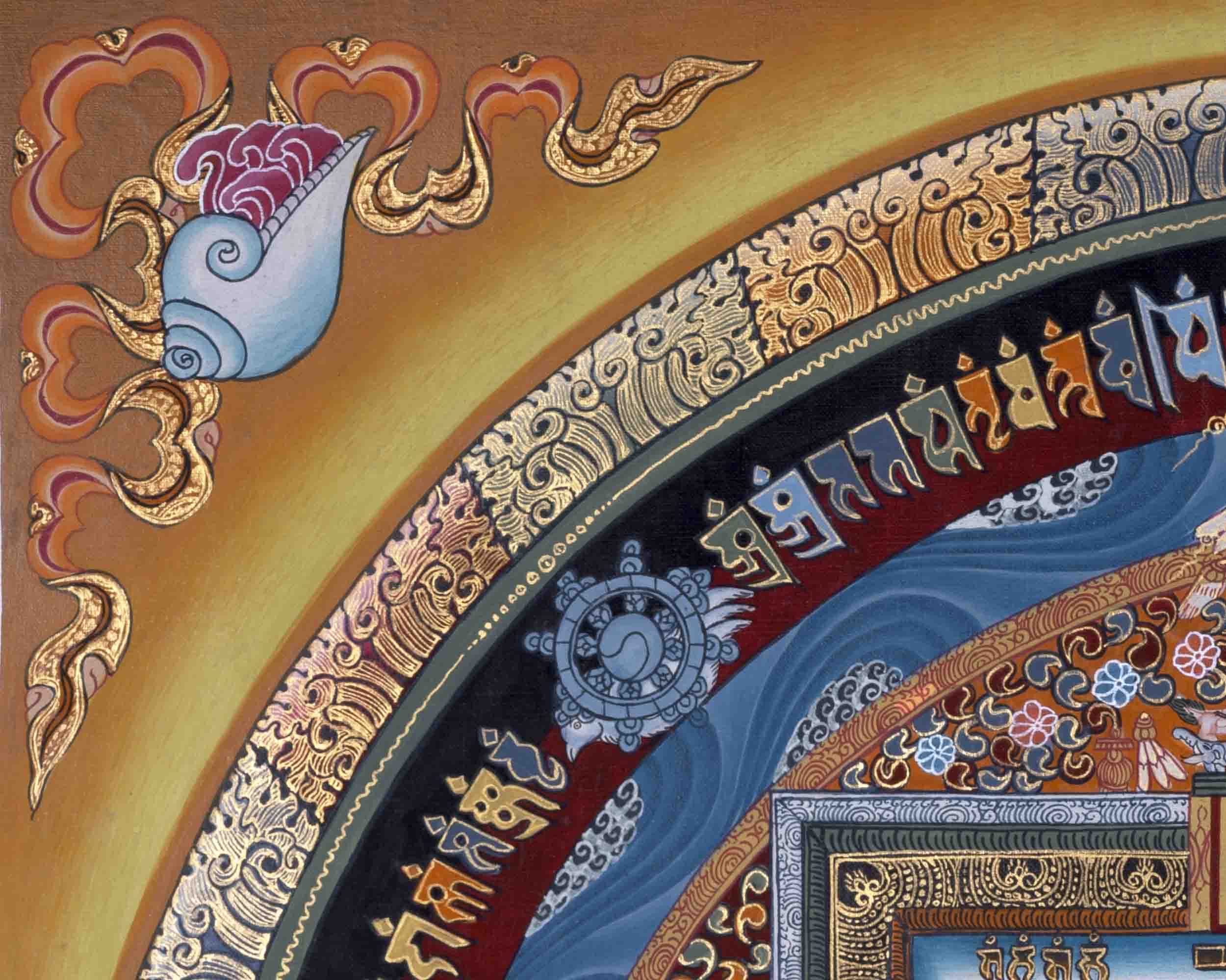 Kalachakra Mandala Thangka | Traditional Tibetan Artwork | Wall Decors