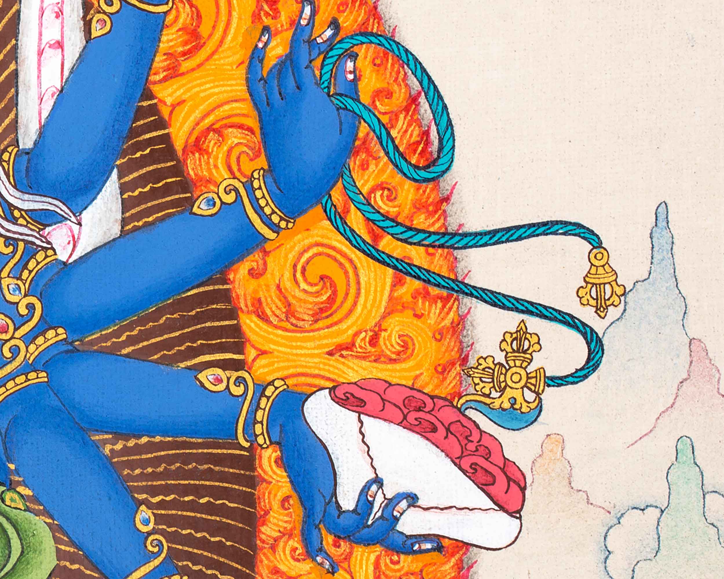 12 Armed Chakrasamvara Thangka | Meditational Deity | Tibetan Yidam Paintings