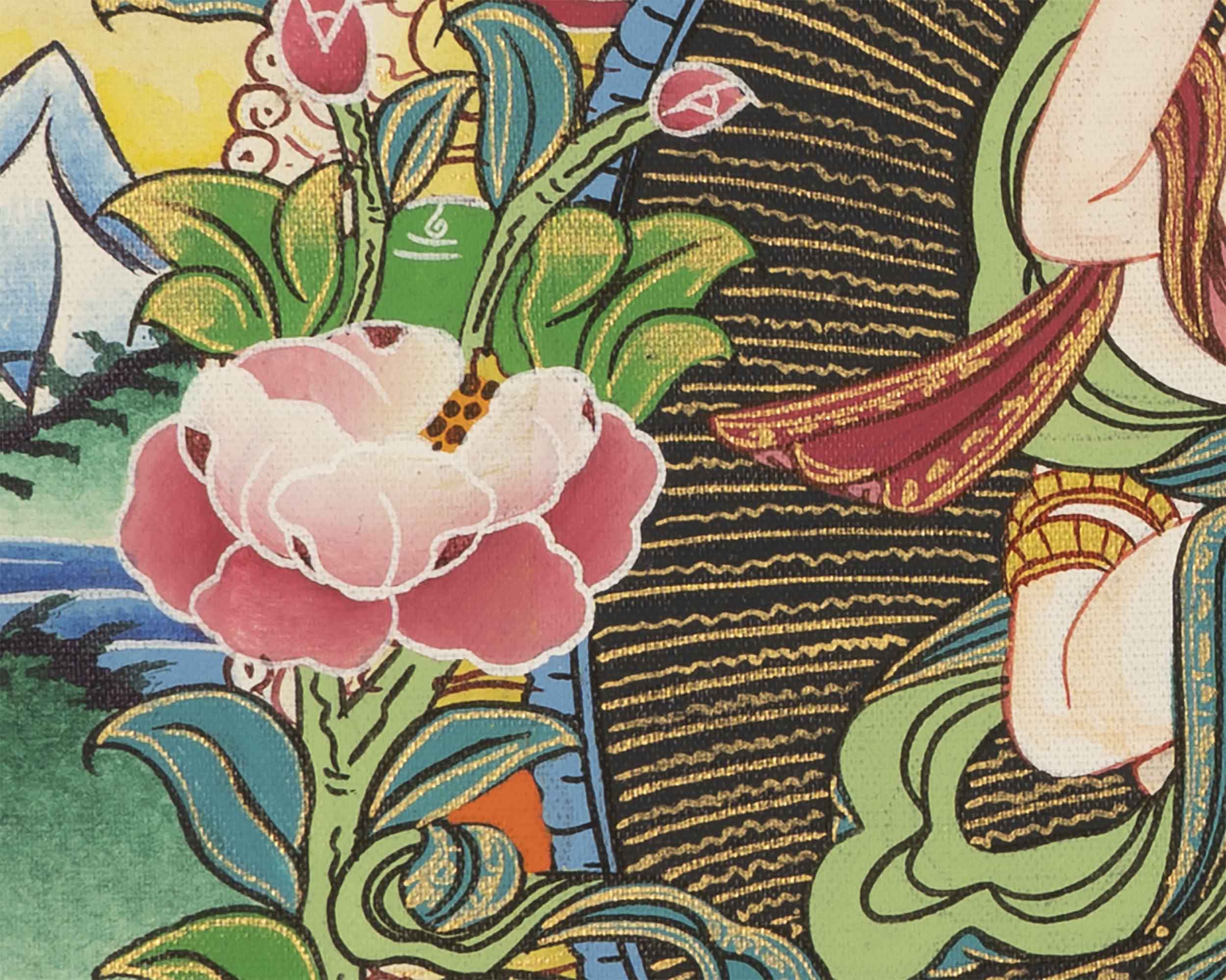 Vajrasattva Yab Yum Thangka | Tibetan Thangka Painting