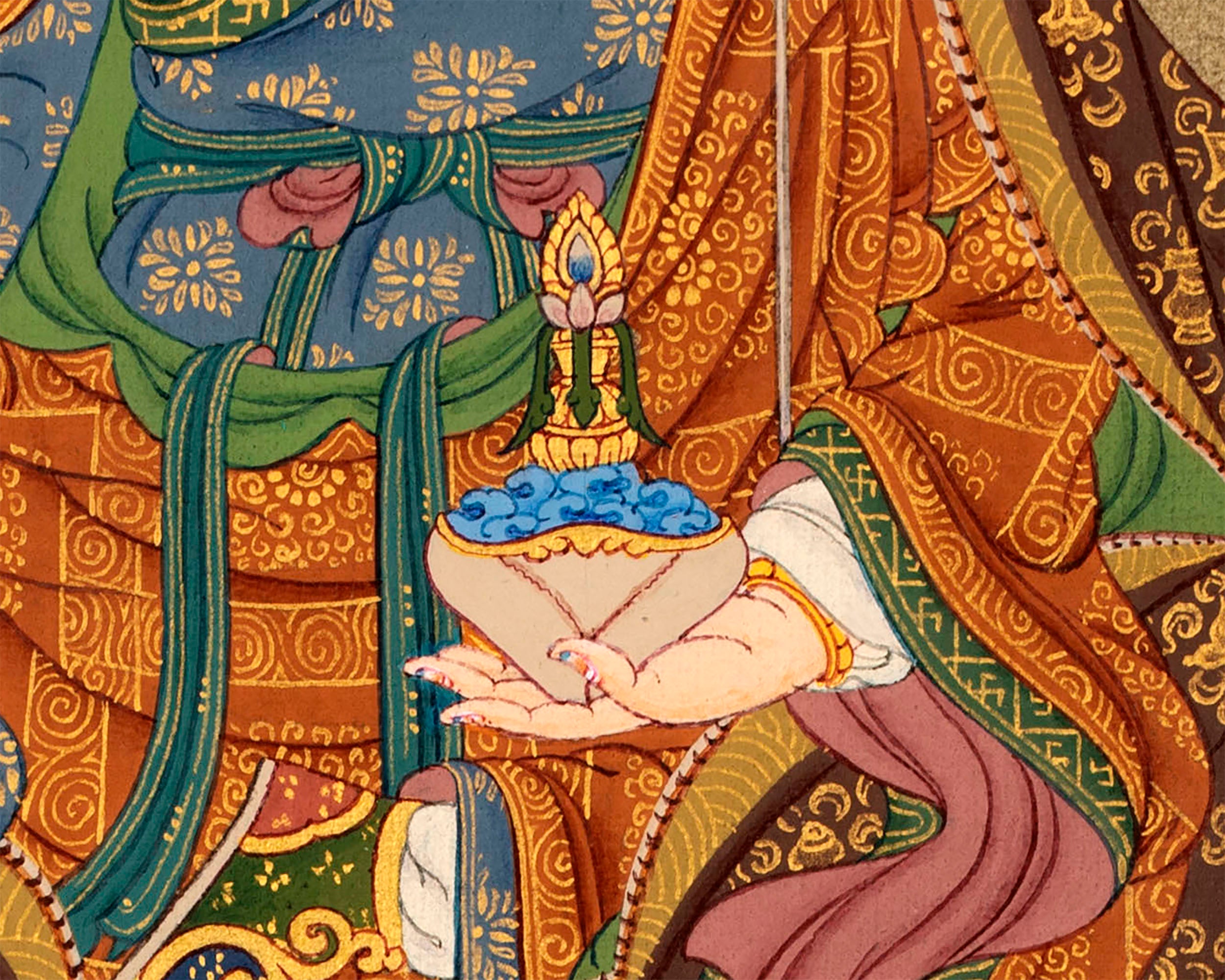 Guru Rinpoche | Hand Painted Tibetan Padmasambhava Thangka