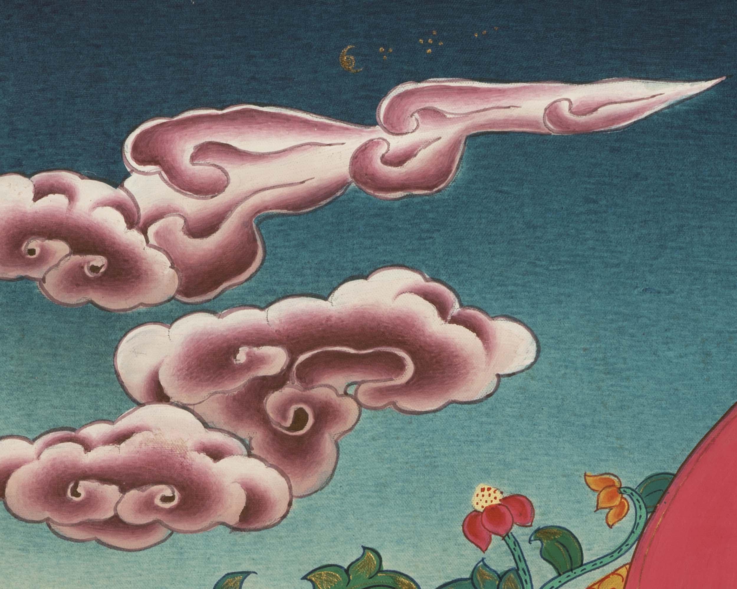 Colorful Vajarasattva Thangka | Mantra Deity