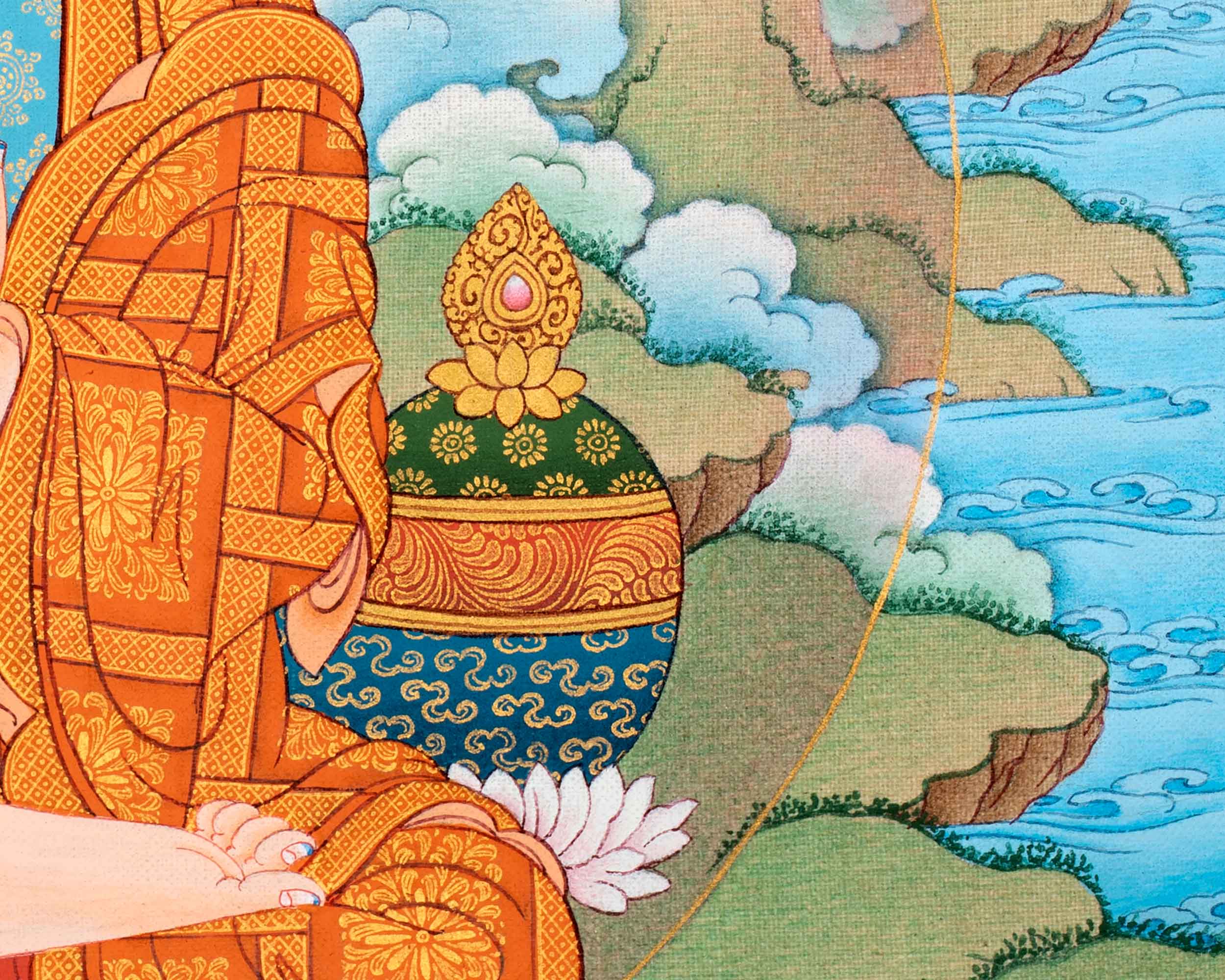 Kadampa Meditation Thangka | Sacred Art for Daily Practice