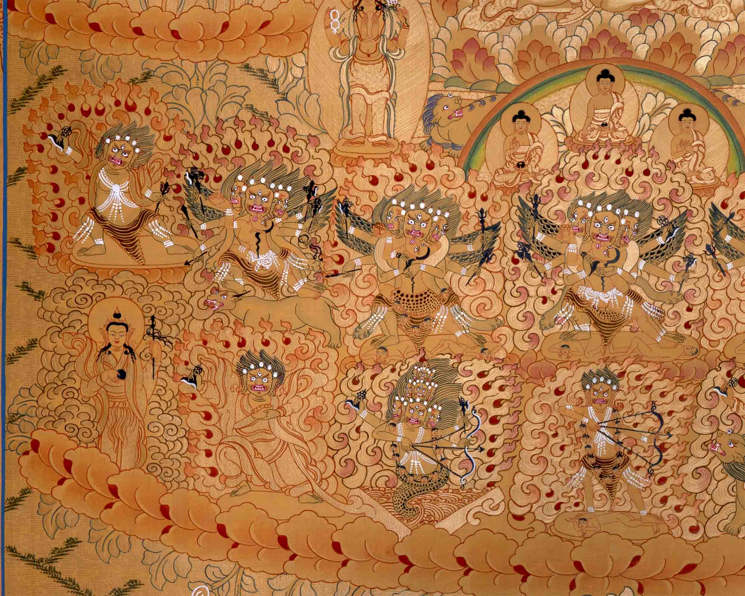 Refuge Tree Thangka Painting | Traditional Thangka art