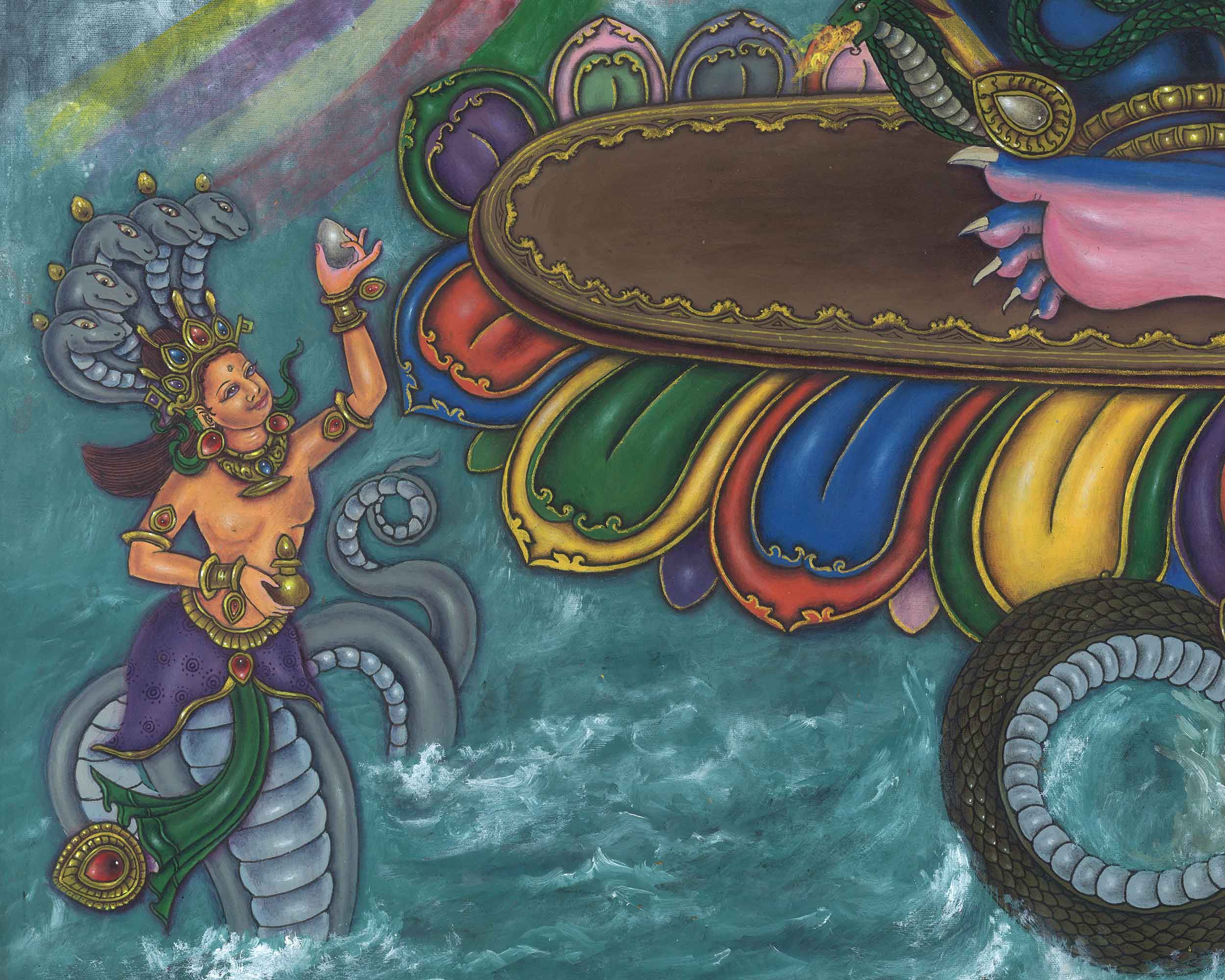 Tibetan Buddhism Vajrapani Thangka Print | Wall Hanging