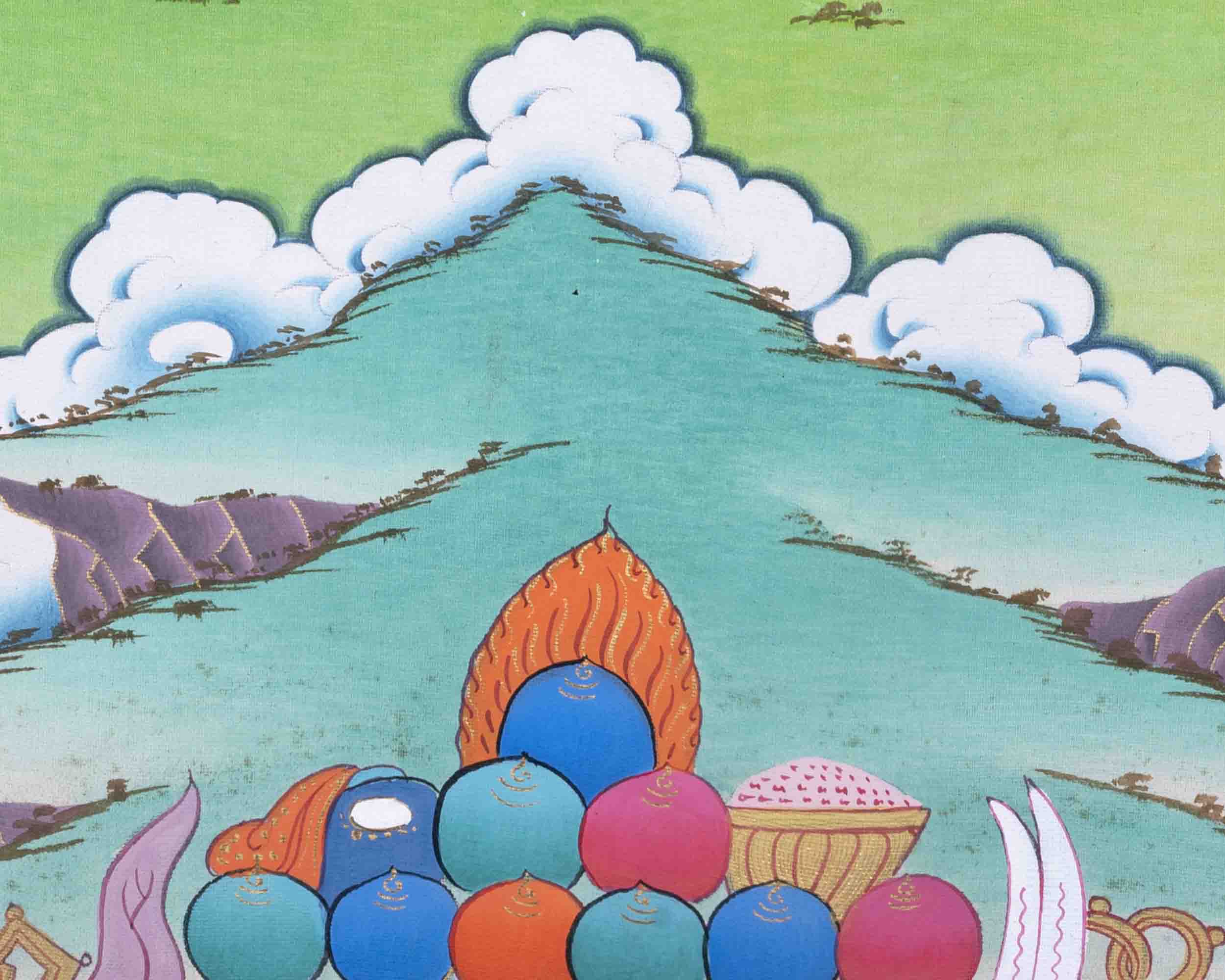 Yab Yum Buddha Thangka | Samantabhadra | Traditional Wall Decors
