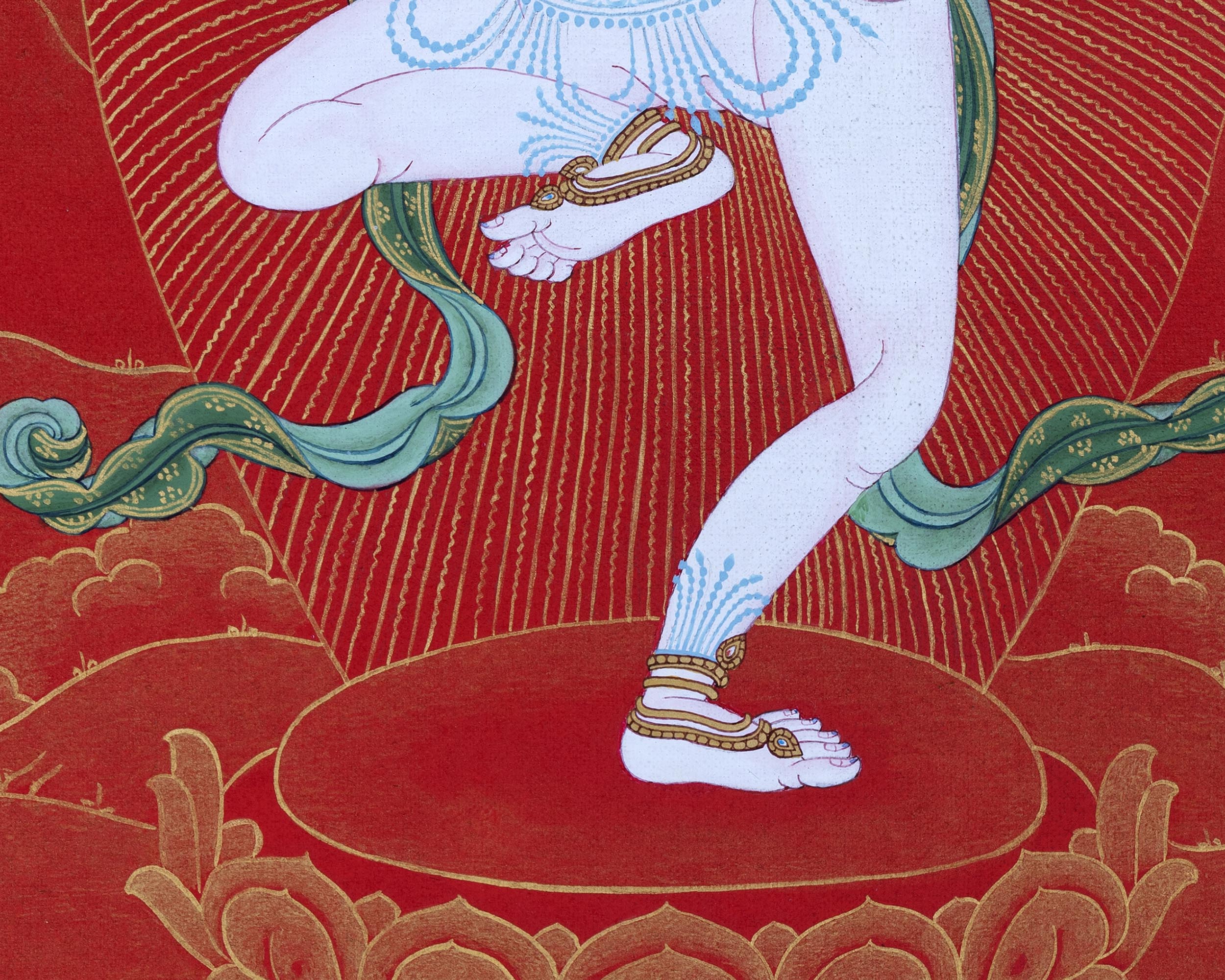 Dakini Machig Labdron | Founder Of Chod | The Great Mother Thangka
