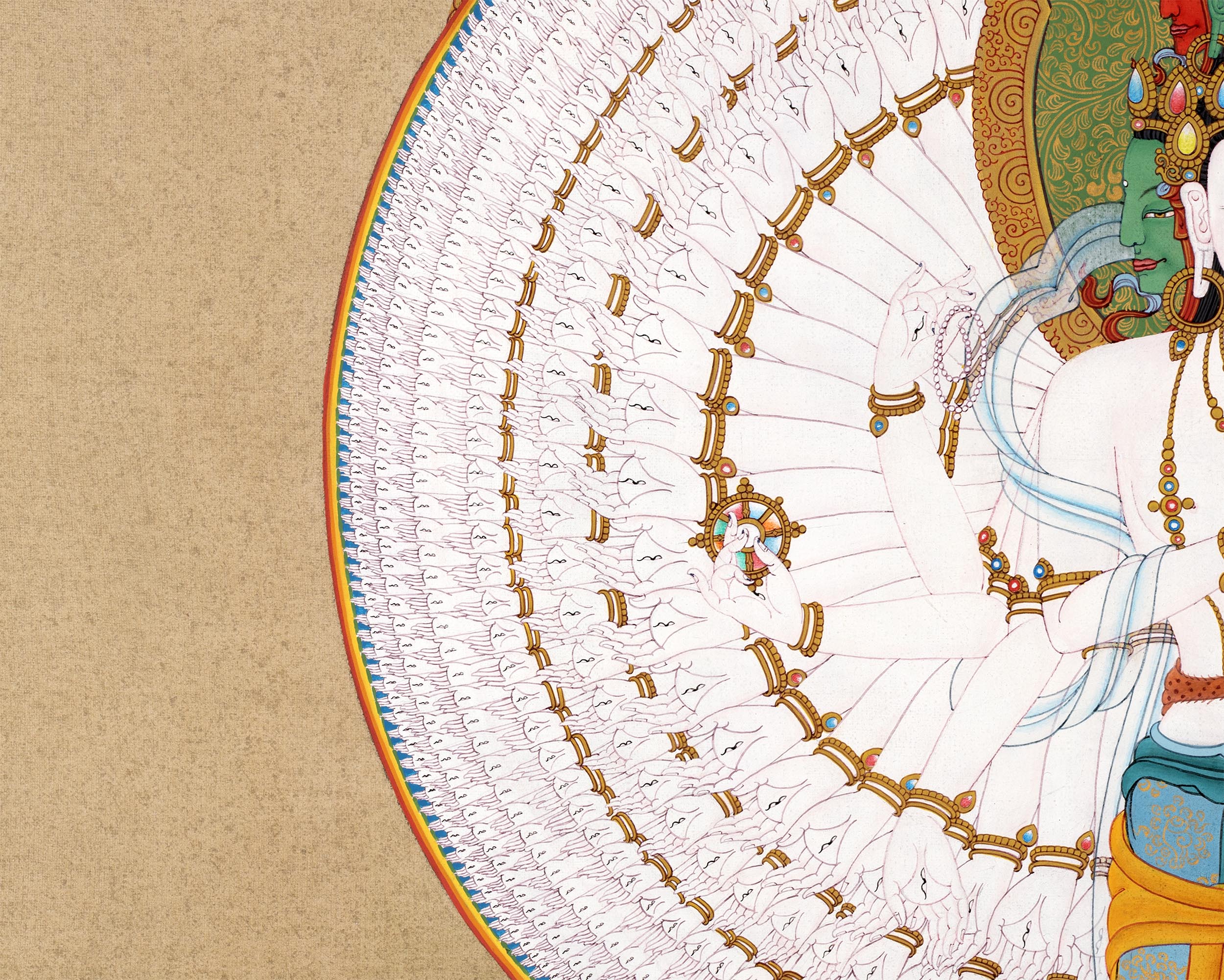 1000 Arm Chenrezig | Buddha Of Compassion | Avalokiteshvara Thangka