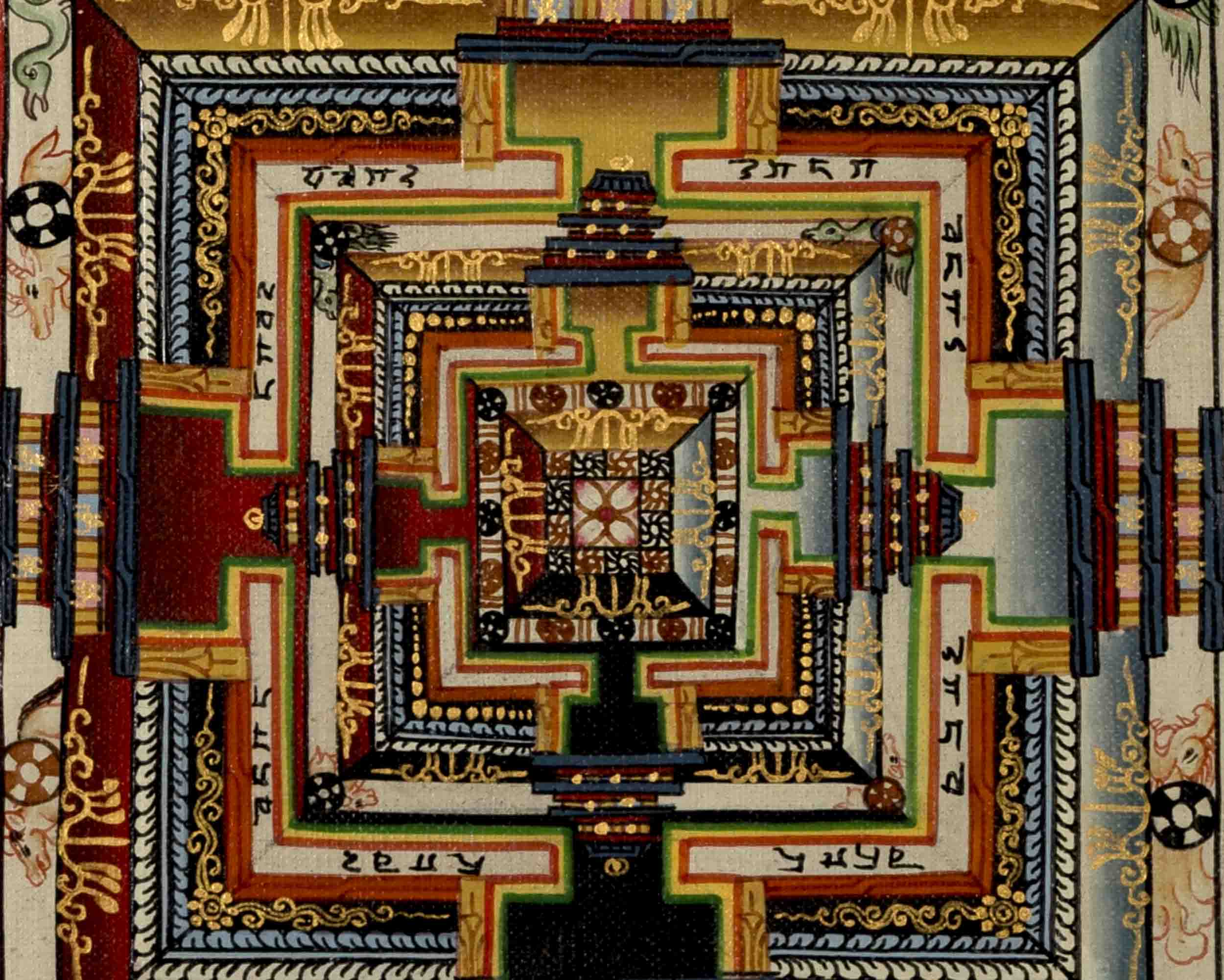 Kalachakra Mandala | Traditional Tibetan Thangka | Wall Decors