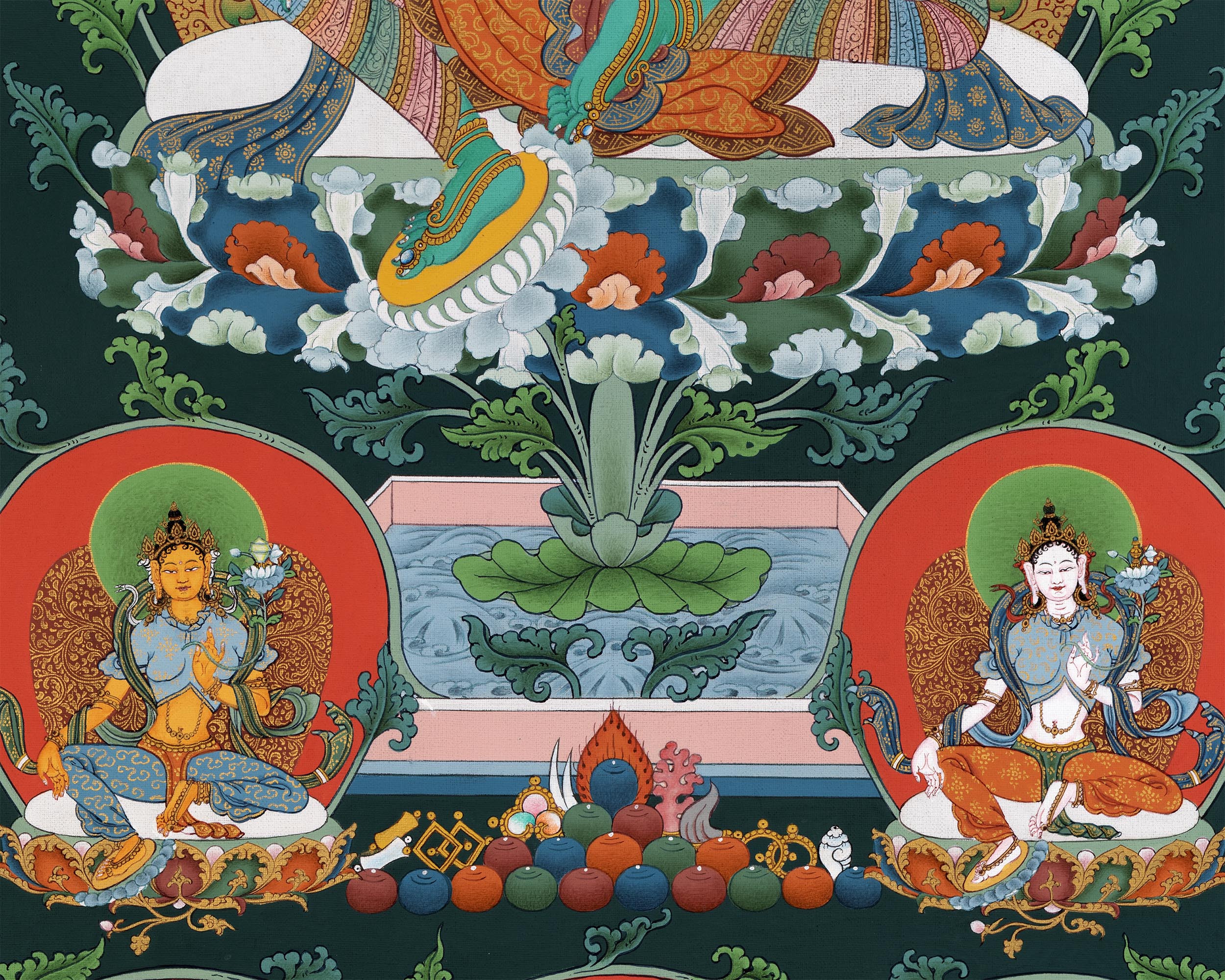 21 Tara Thangka Print | The Mother Bodhisattva Drolma | High Quality Canvas Print