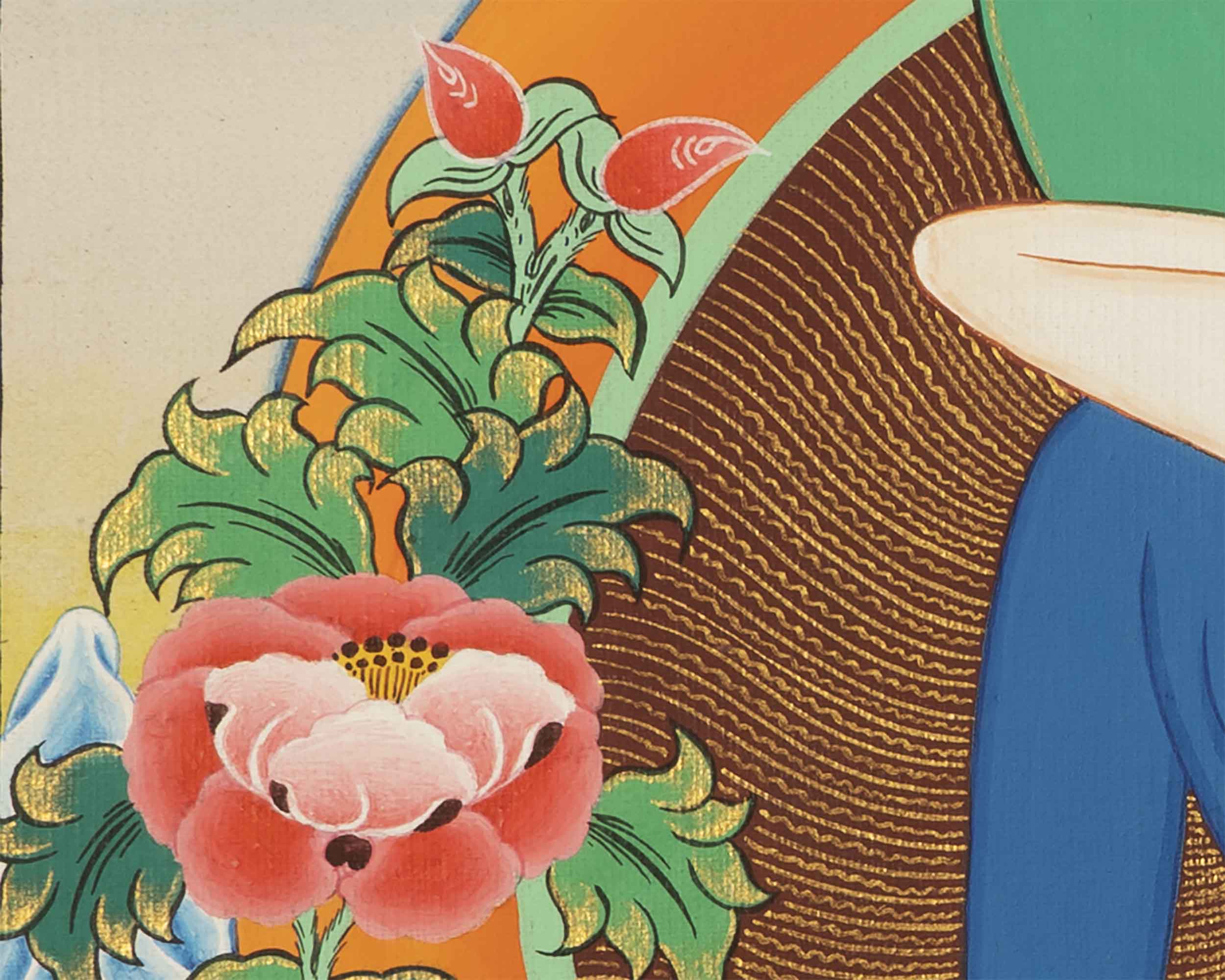 Samantabhadra Buddha Thangka | Wall Hanging Art