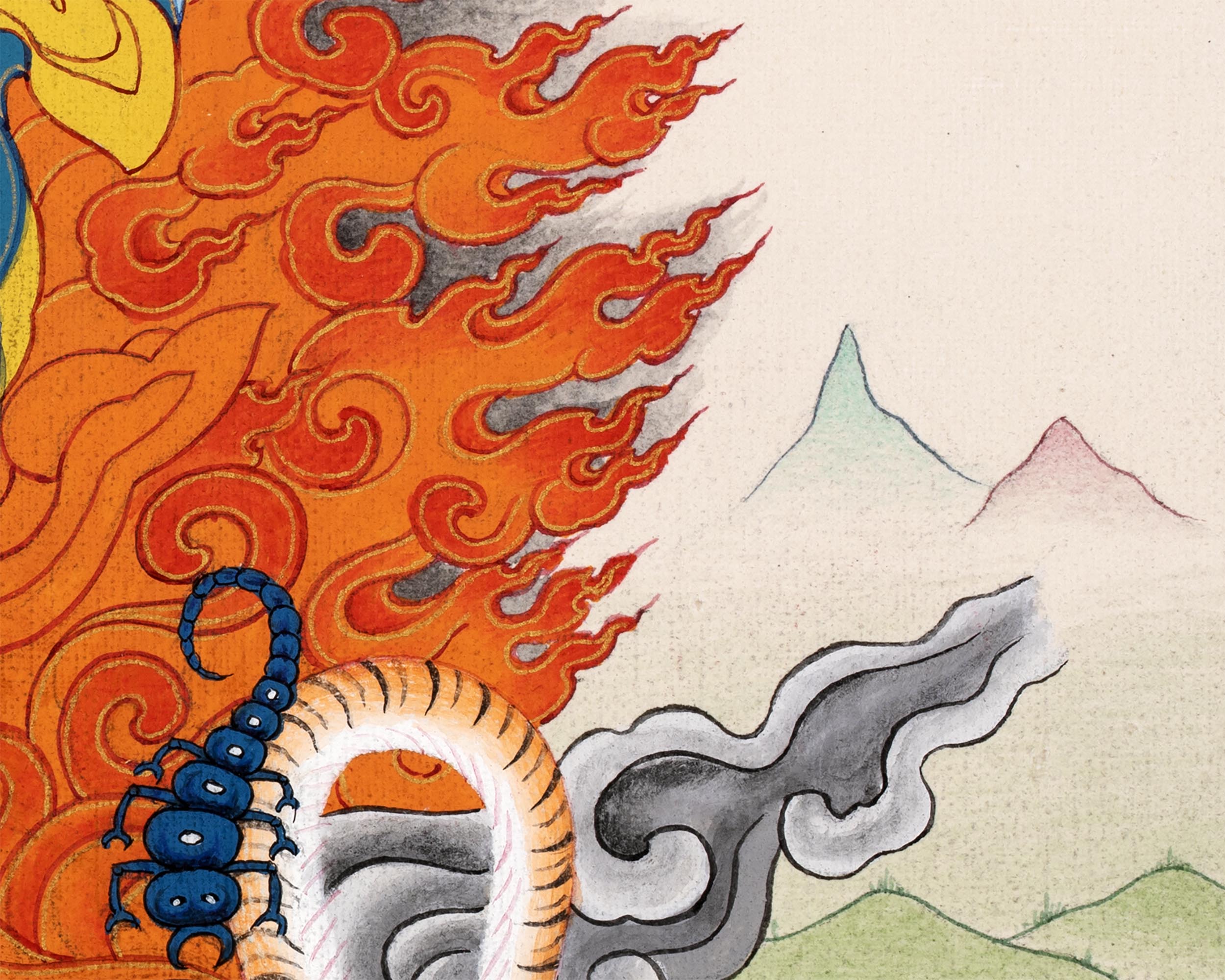 Dorje Drollo Thangka | Tibetan Thangka Painting | Buddhist Art