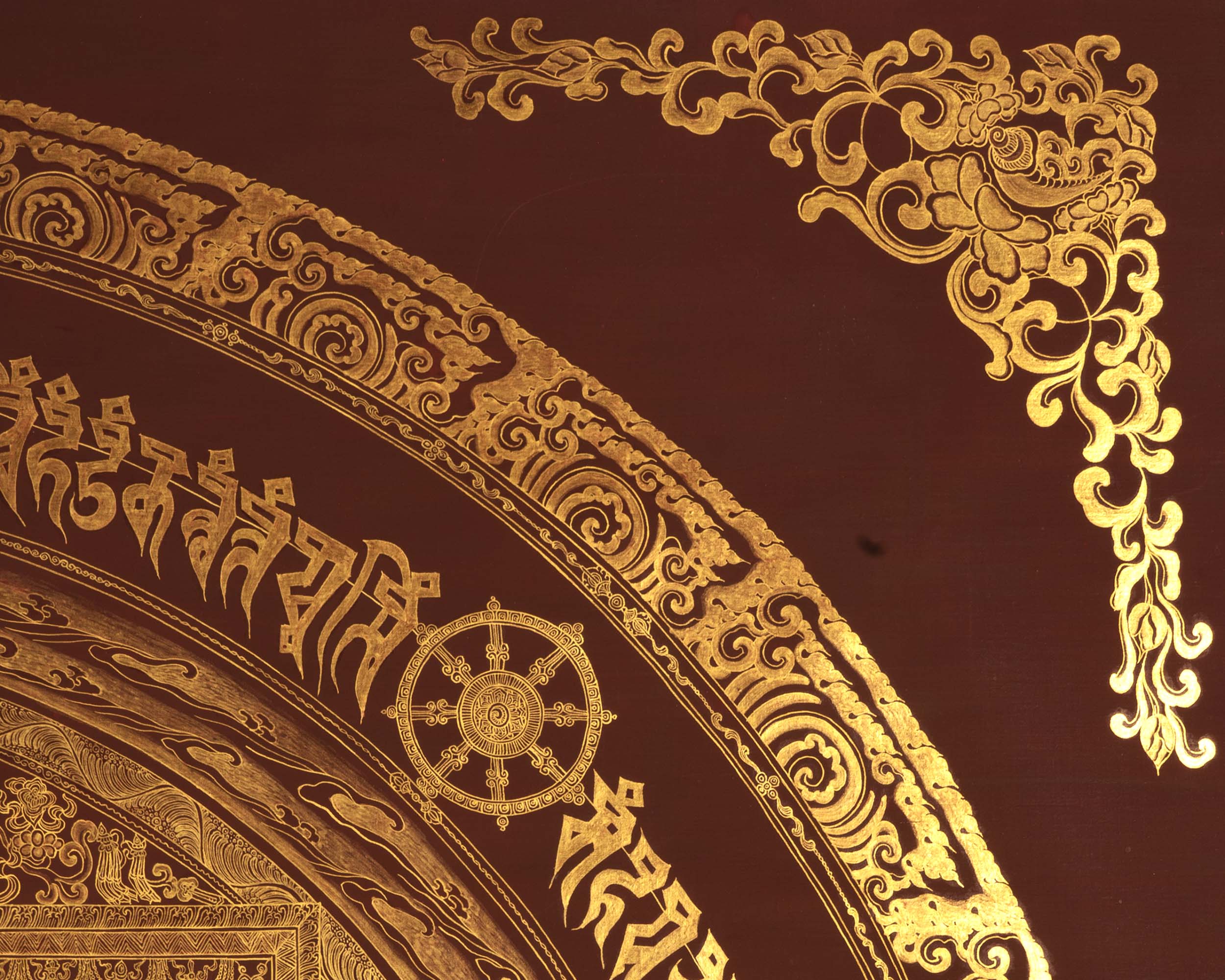 Gold Style Mandala | Buddhist Mandala Thangka