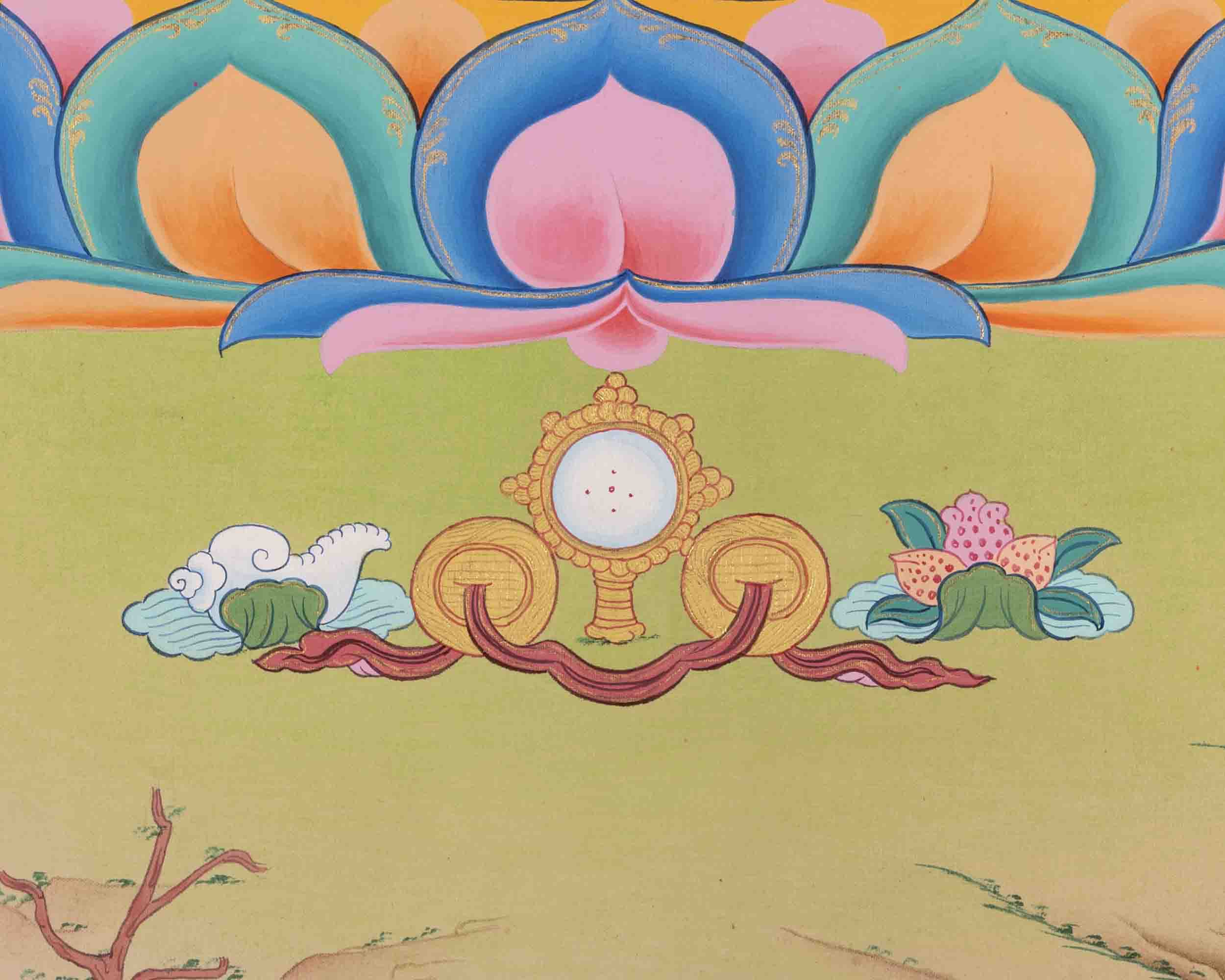 Religious Amitabha Buddha Thangka | Buddhist Art