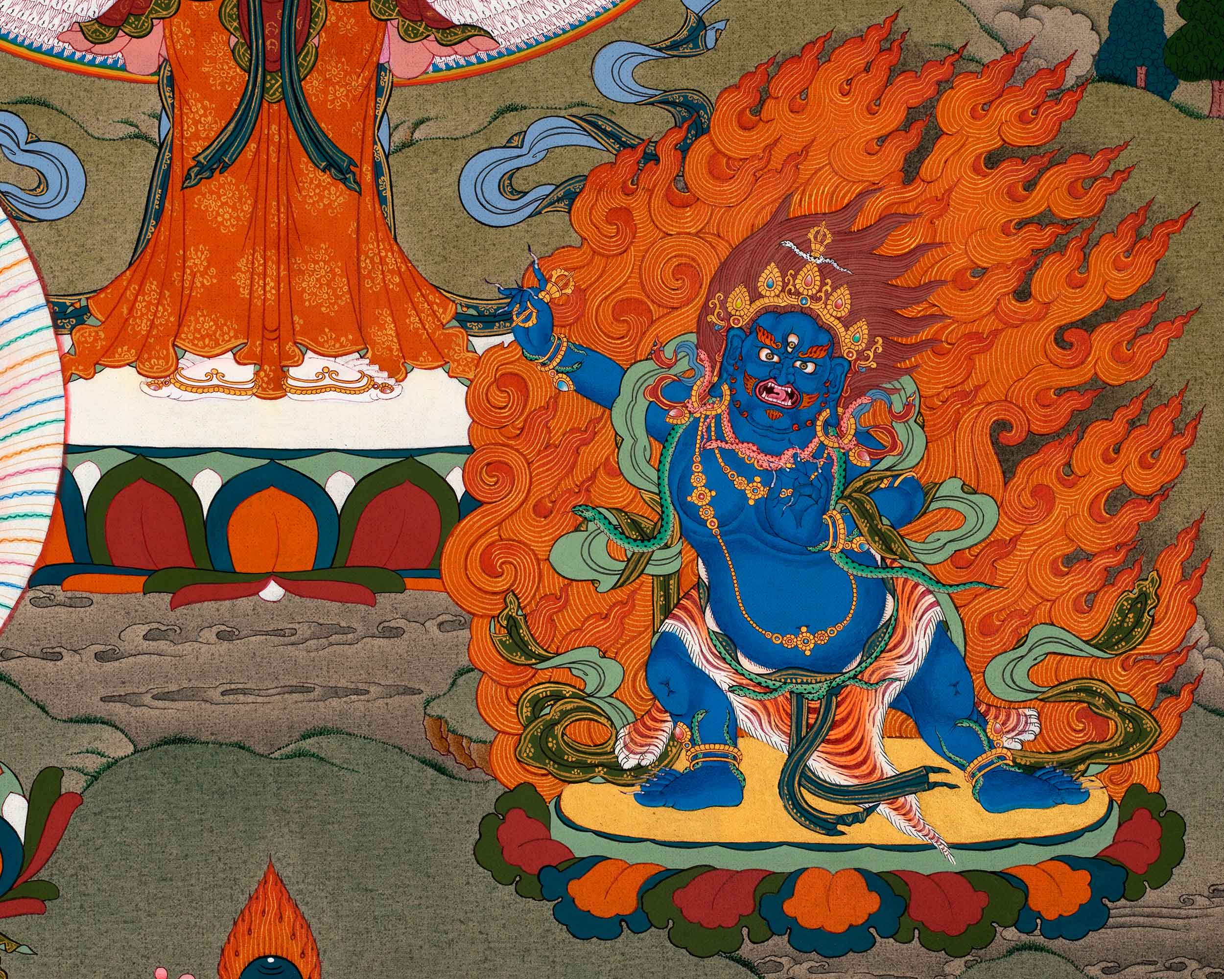 1000 Armed Chenrezig Thangka | Traditional Tibetan Bodhisattva Art