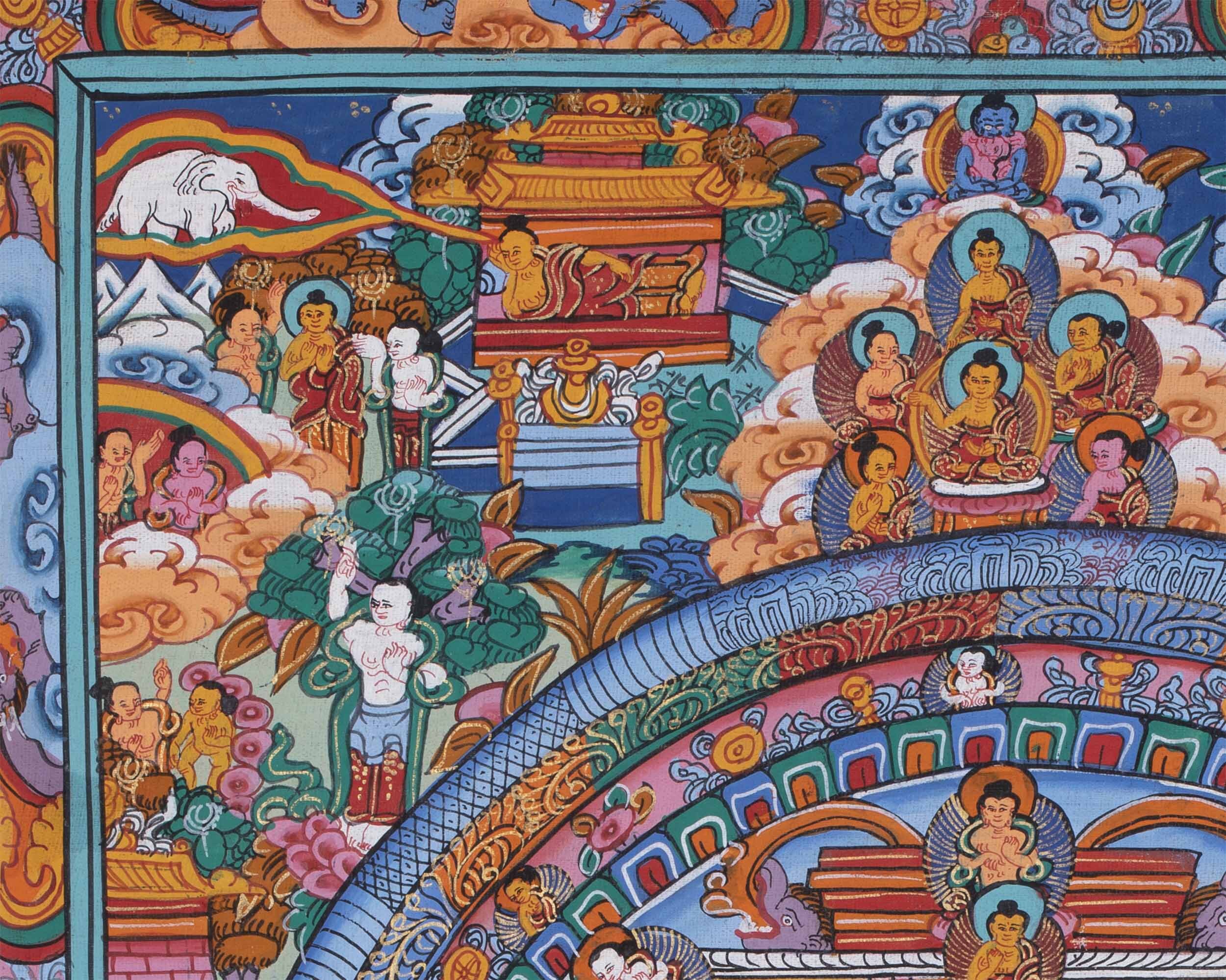 Buddha Mandala Thangka | Hand-painted Tibetan Thangka