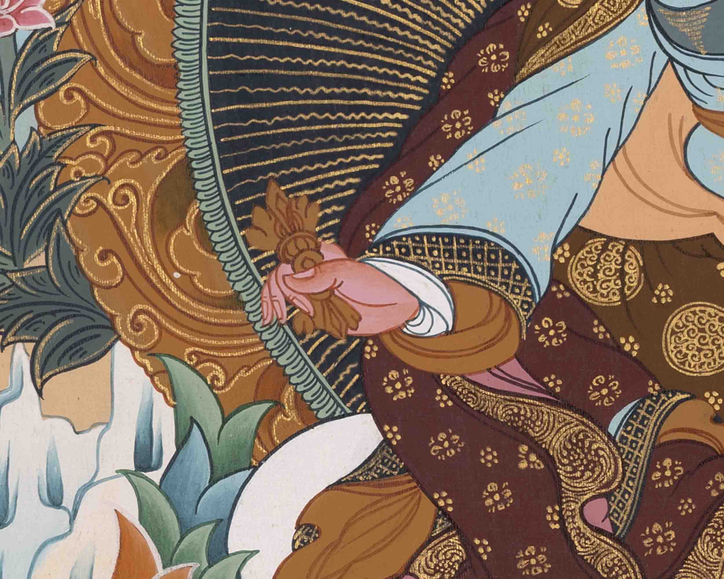 Padmasambhava Guru | Buddhist Thangka | Religious Wall Decors