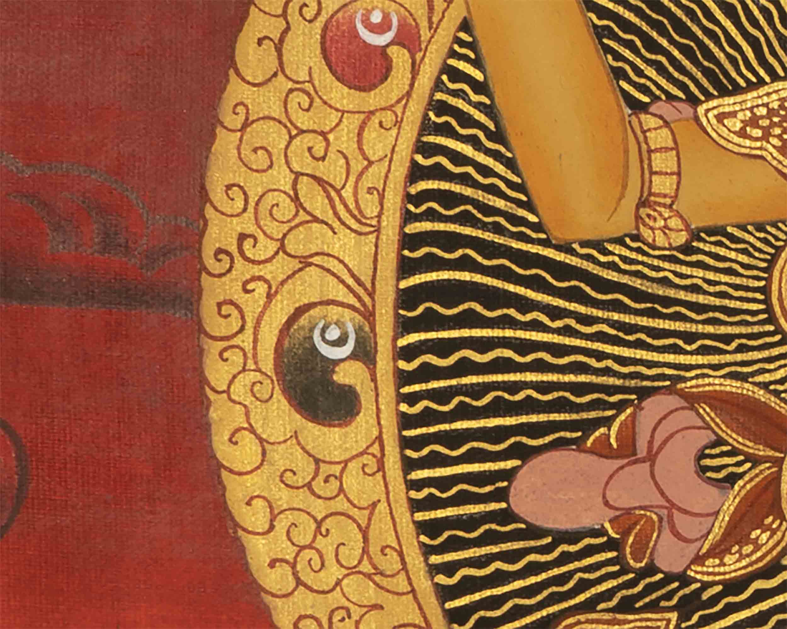 Manjushri Tibetan Thangka | Tibetan Thangka Art