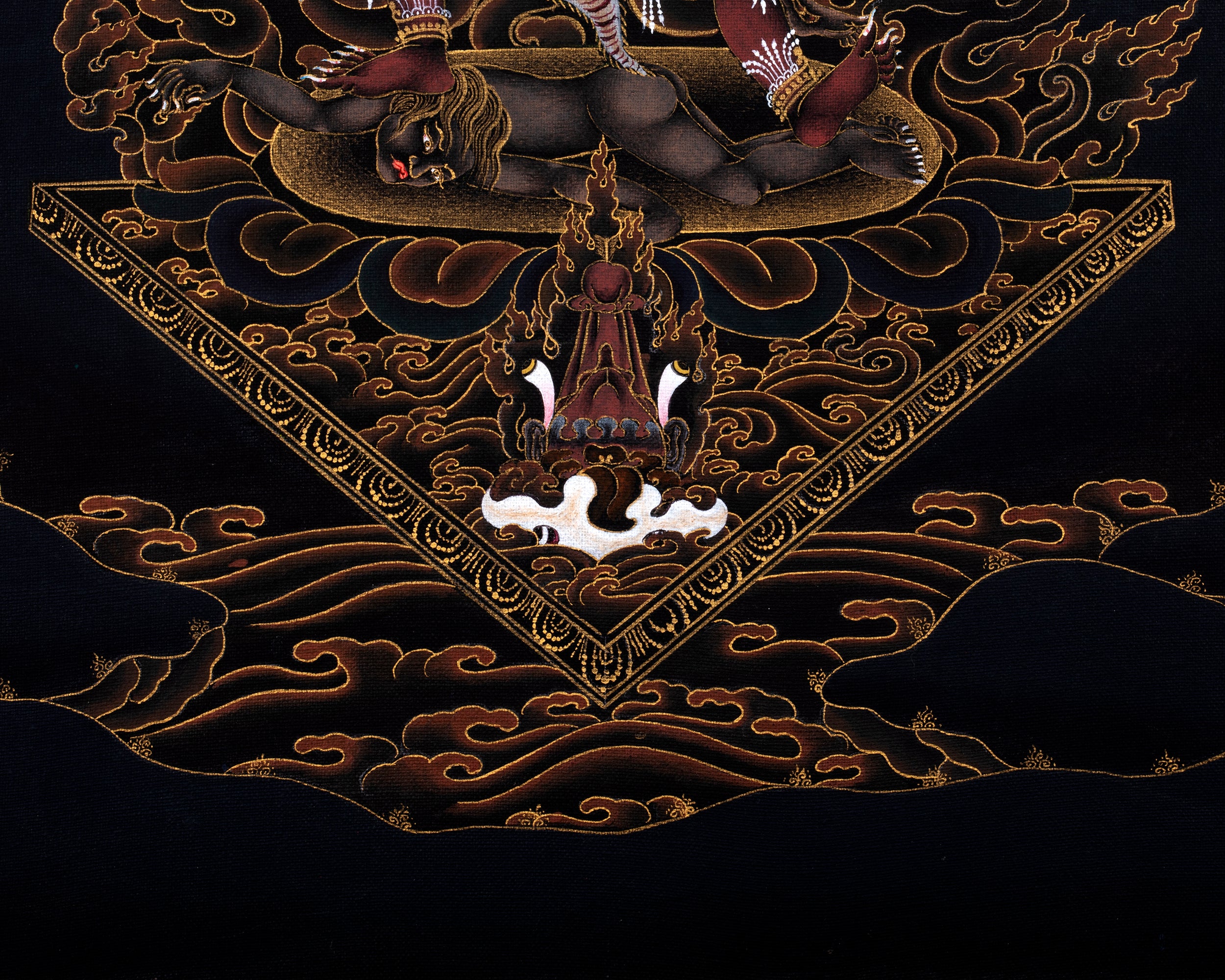 Ekajati Thangka | Tibetan Buddhist Painting | Hand Painted in 24K Gold
