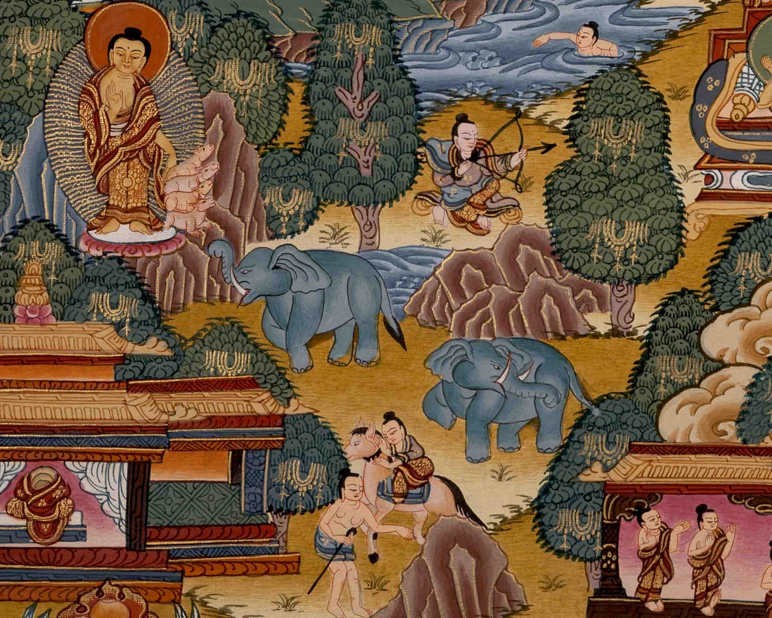 Buddhist Life Story Of Buddha | Wall Decors