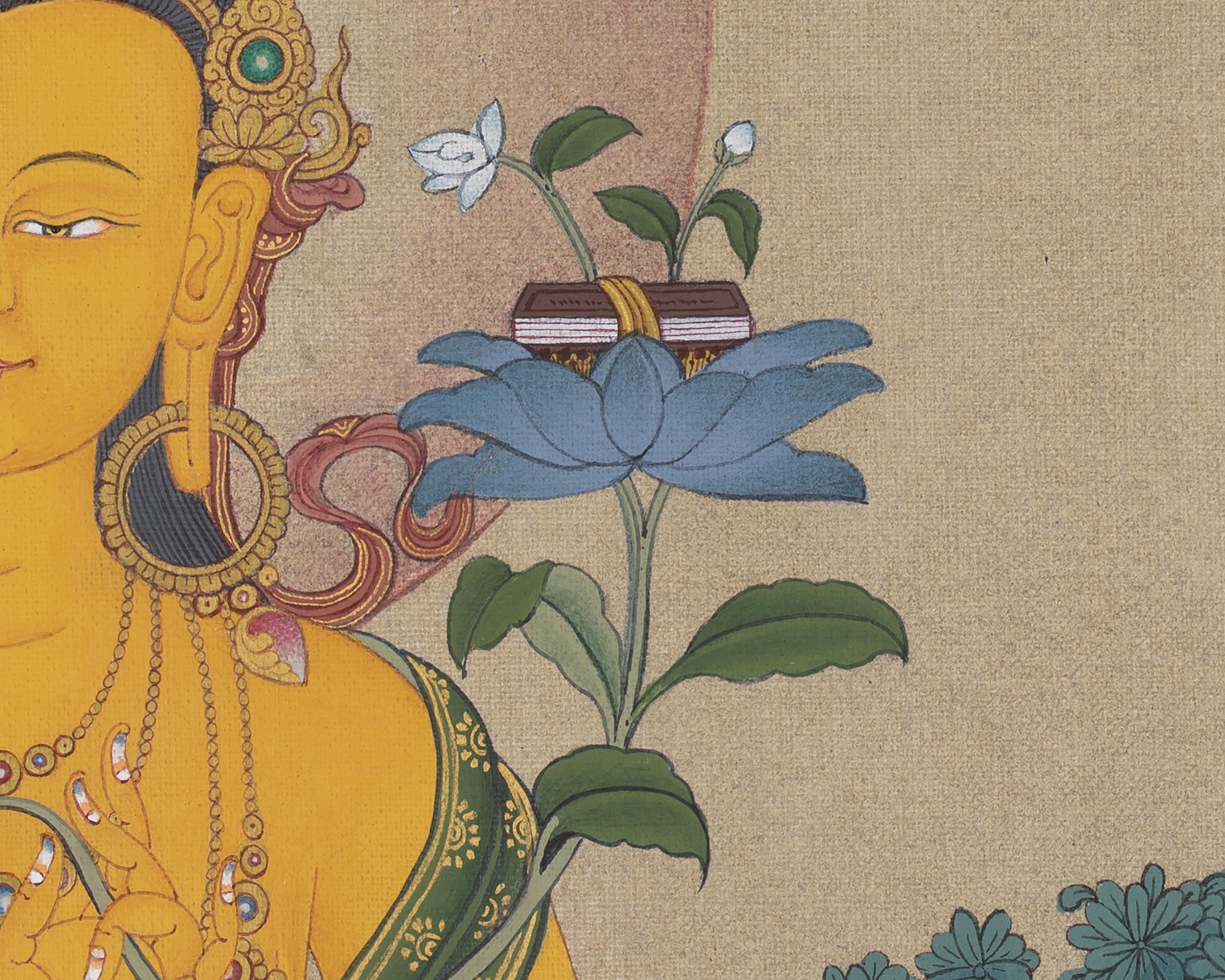 Manjushri Thangka | Bodhisattva Of Wisdom | Traditional Tibetan Thanka