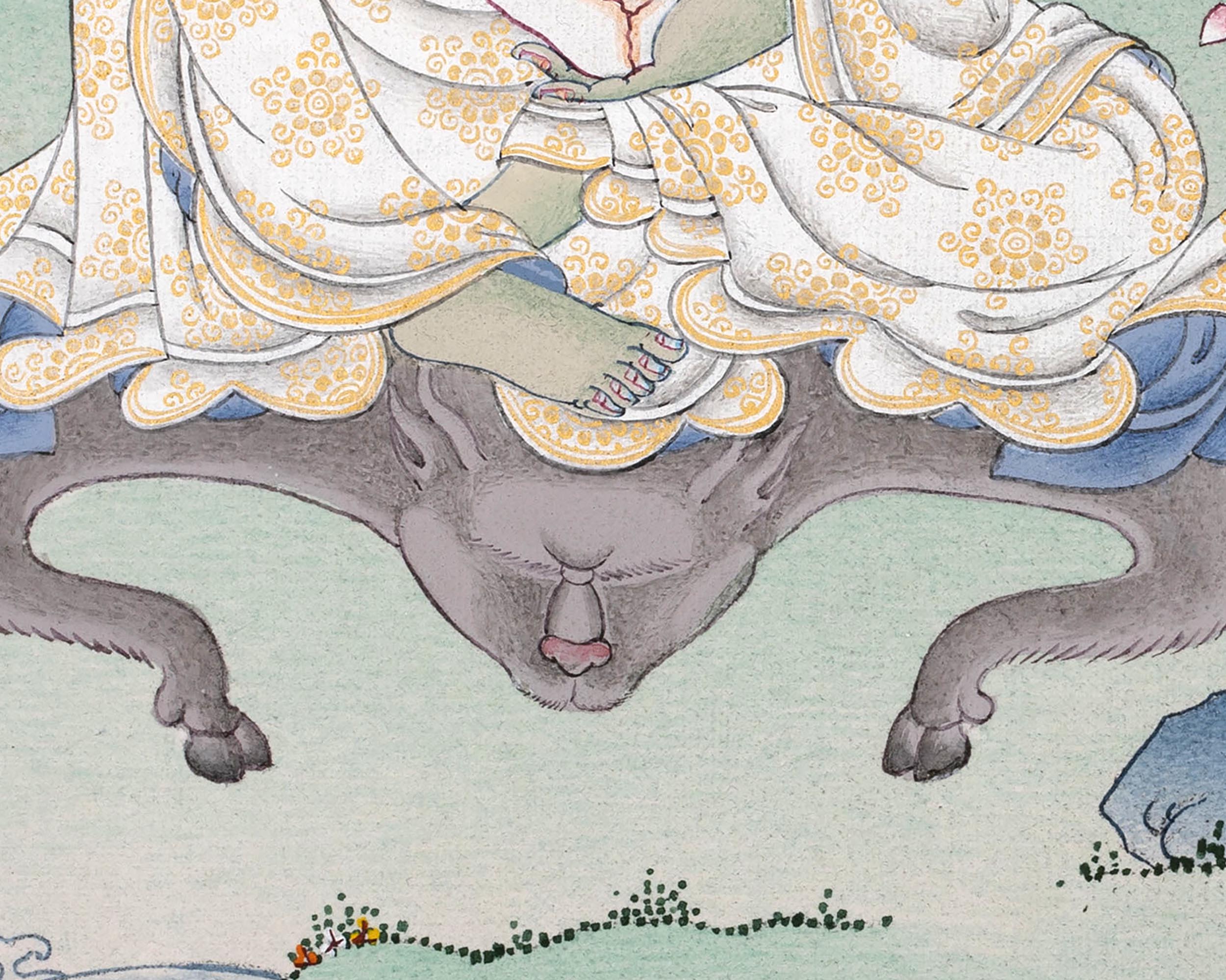 Milarepa Buddha Thangka | Tibetan Buddhist Master