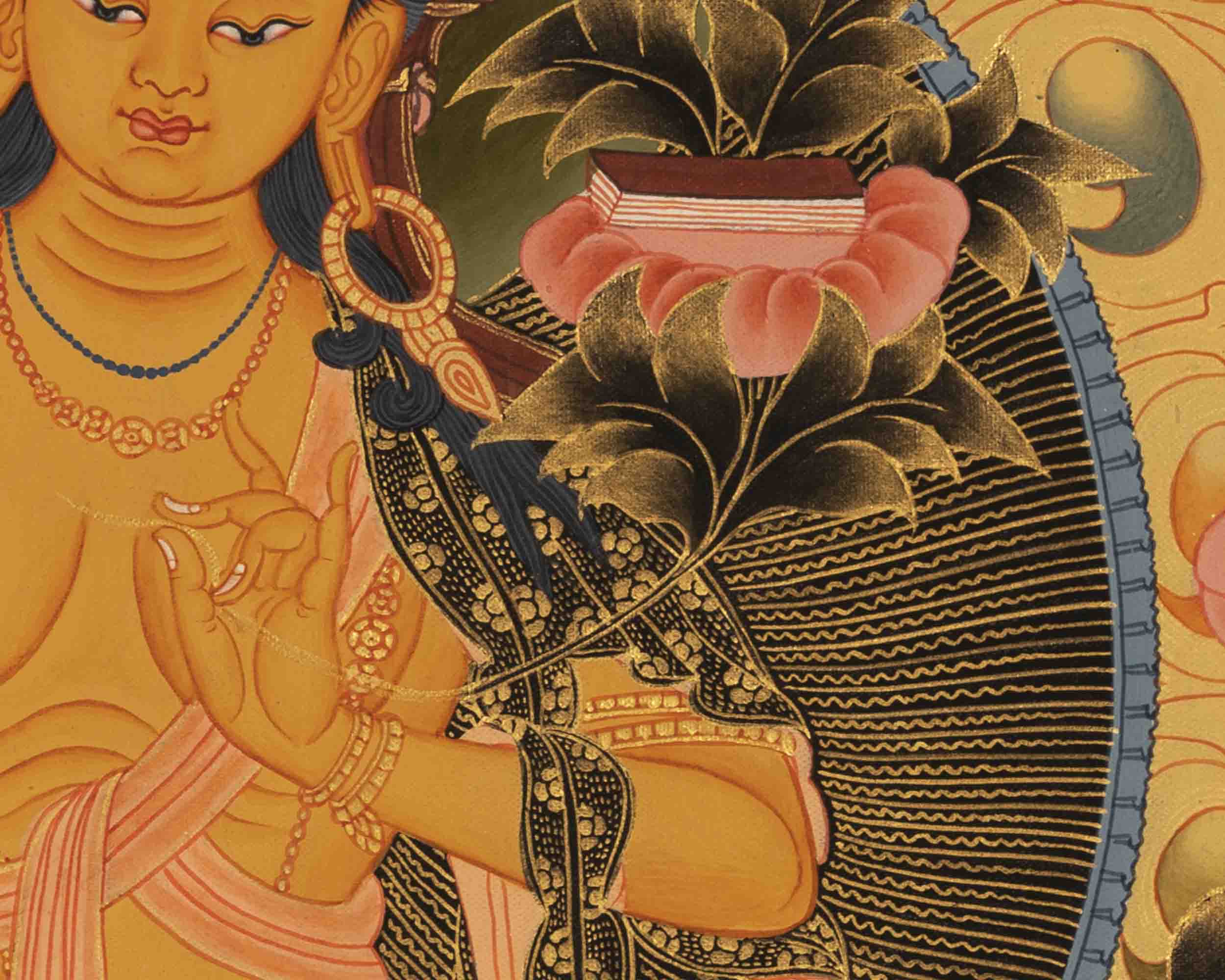 Manjushree Bodhisattva Thangka | Buddhist Religious Paintings