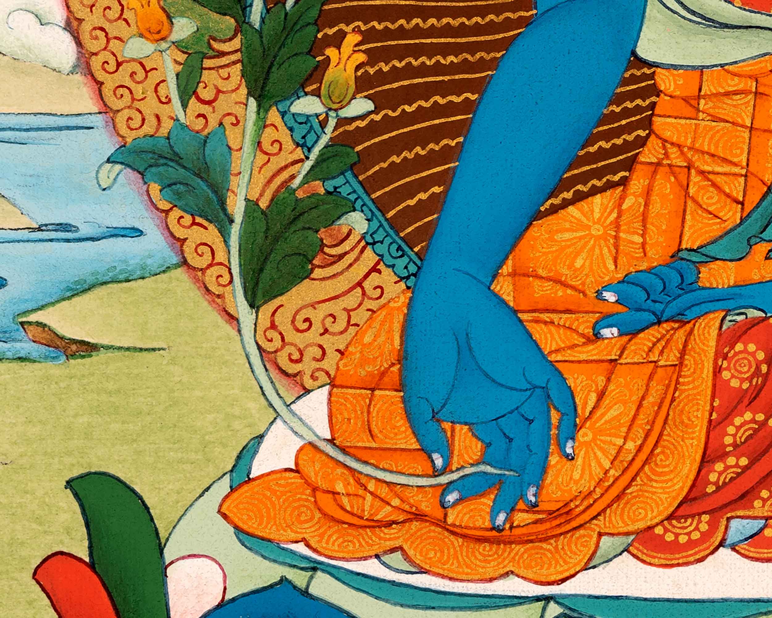 Medicine Buddha Art | Traditional Tibetan Thangka