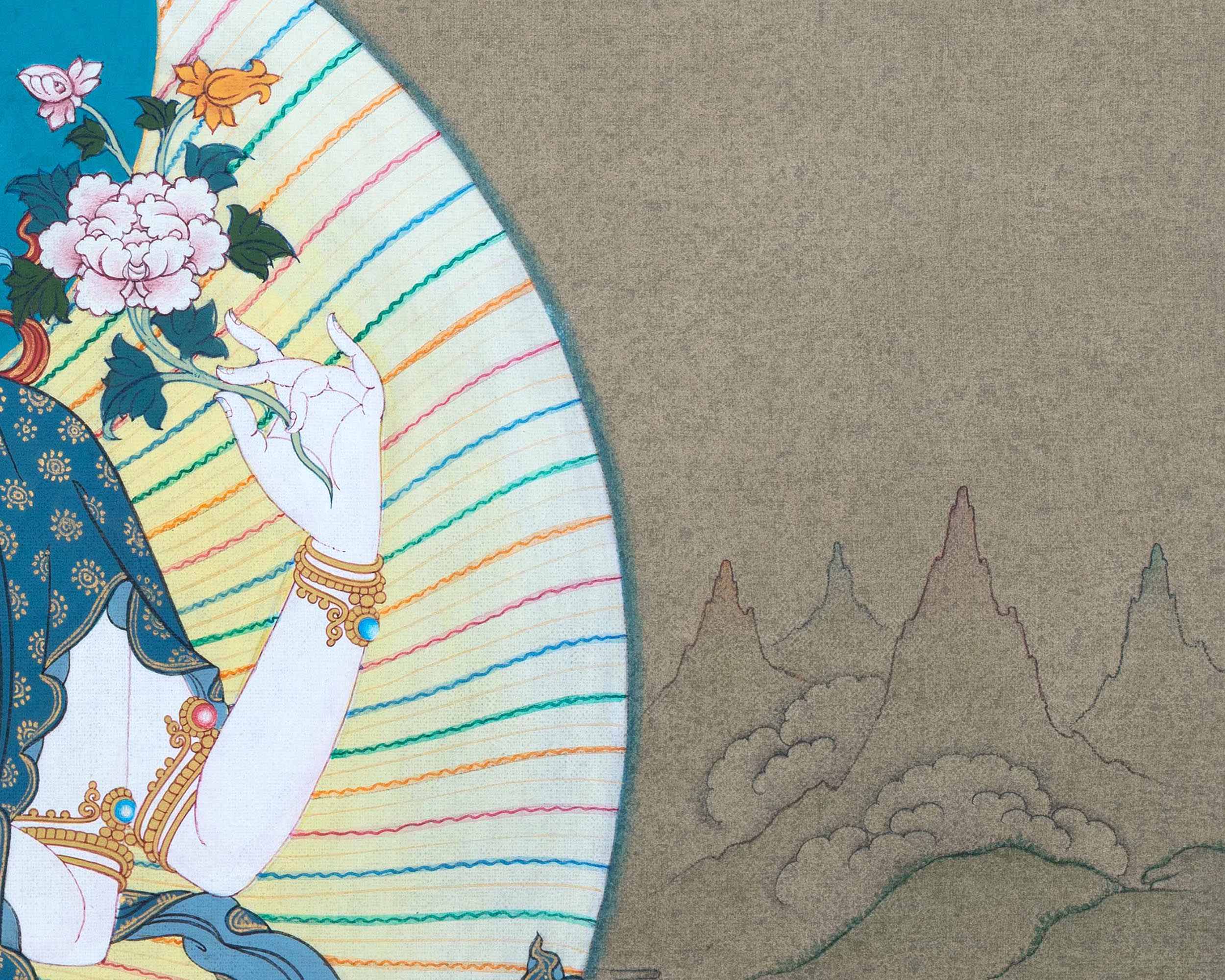 Chenrezig | Deity Of Compassion | Buddhist Painting Thangka