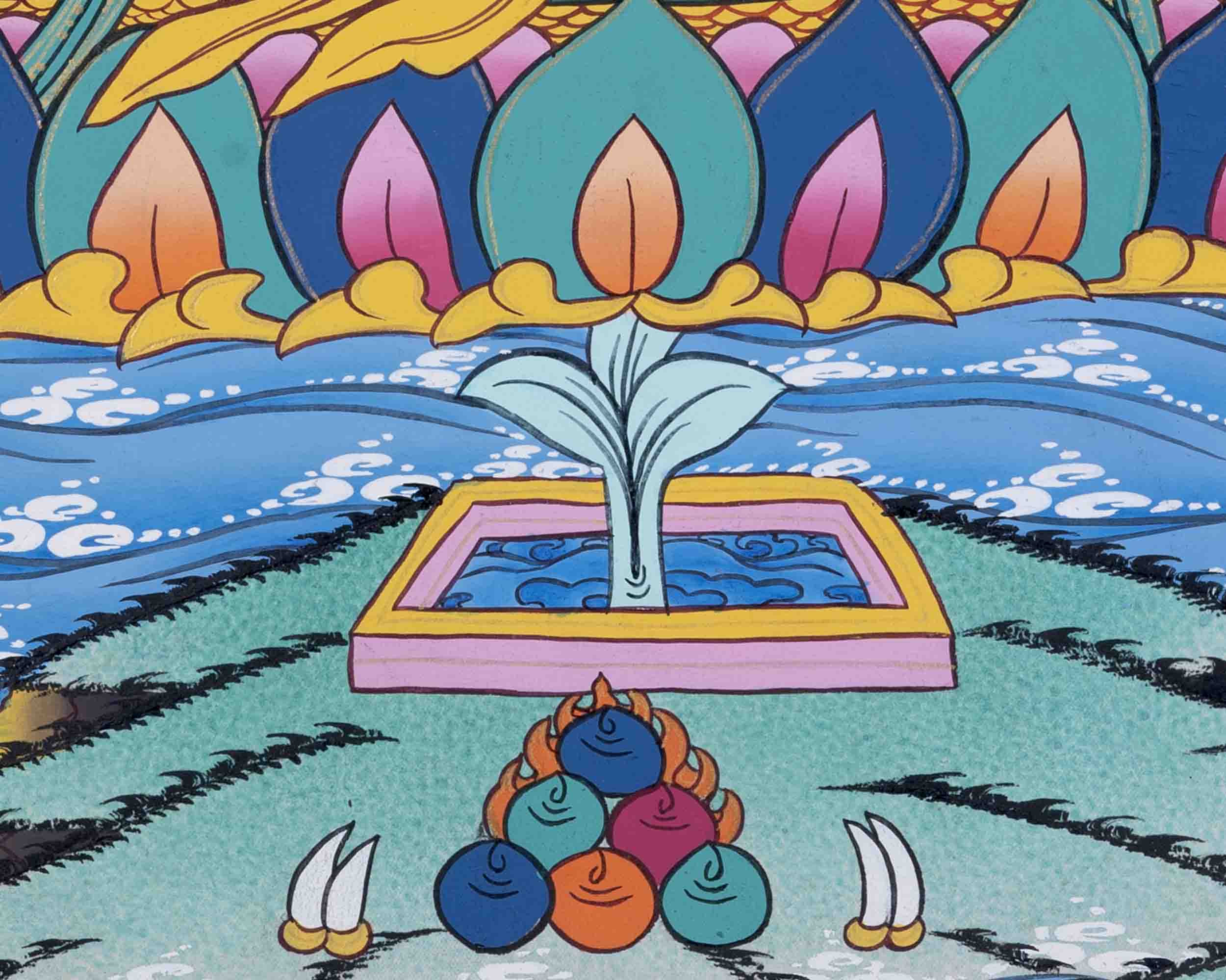 18 Armed Cundi Bodhisattva Thangka | Spiritual Art