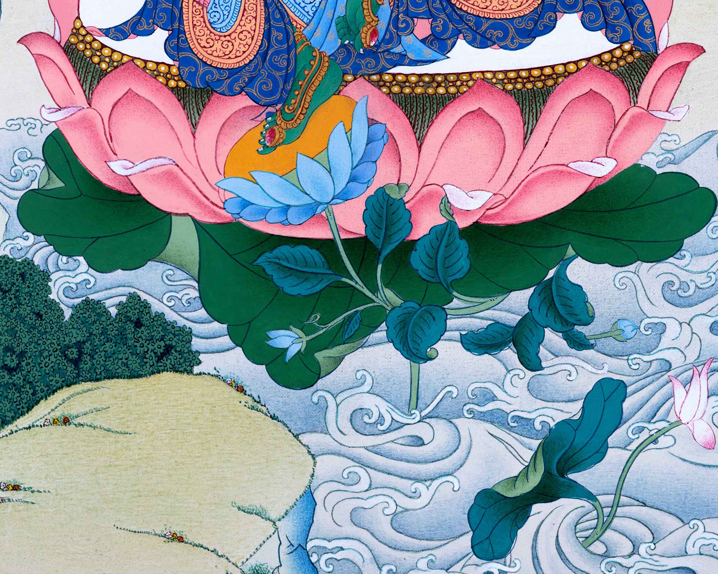 Green Tara, The Buddha Tara Devi Thangka For Healing & Longevity | Traditional Tibetan Buddhist Art