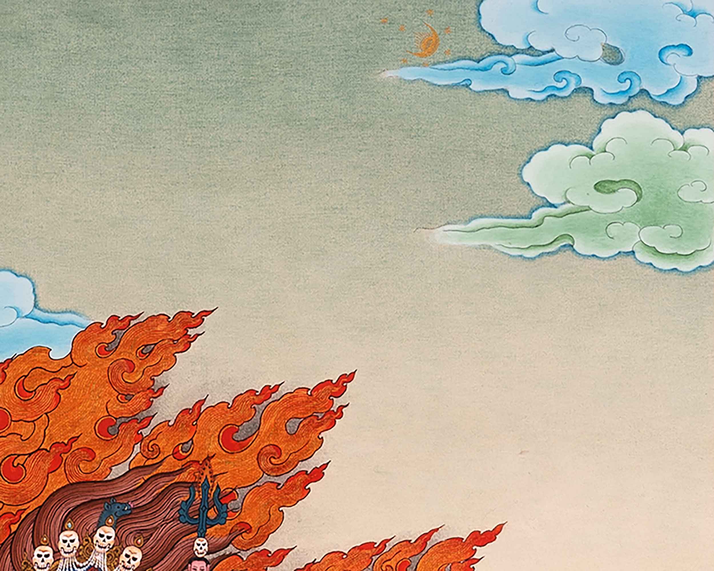 Troma Nagmo Sadhana Thangka | Tibetan Dakini Art On Cotton Canvas