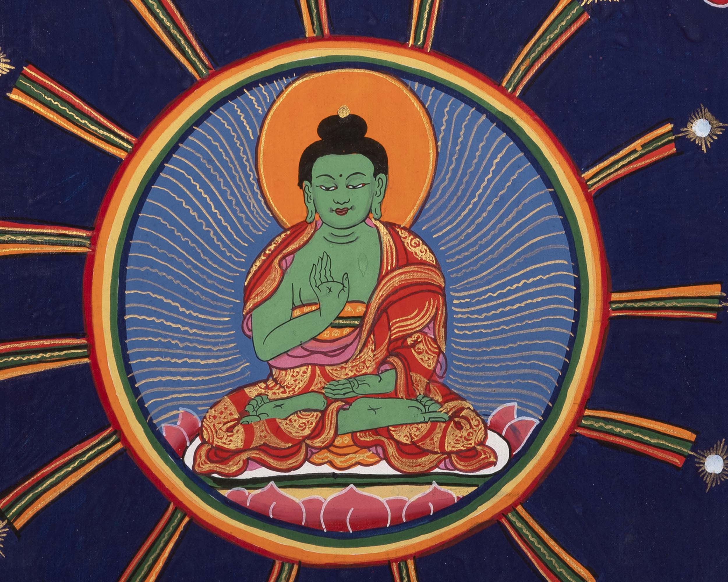 Green Tara Thangka | Wall Decor Painting