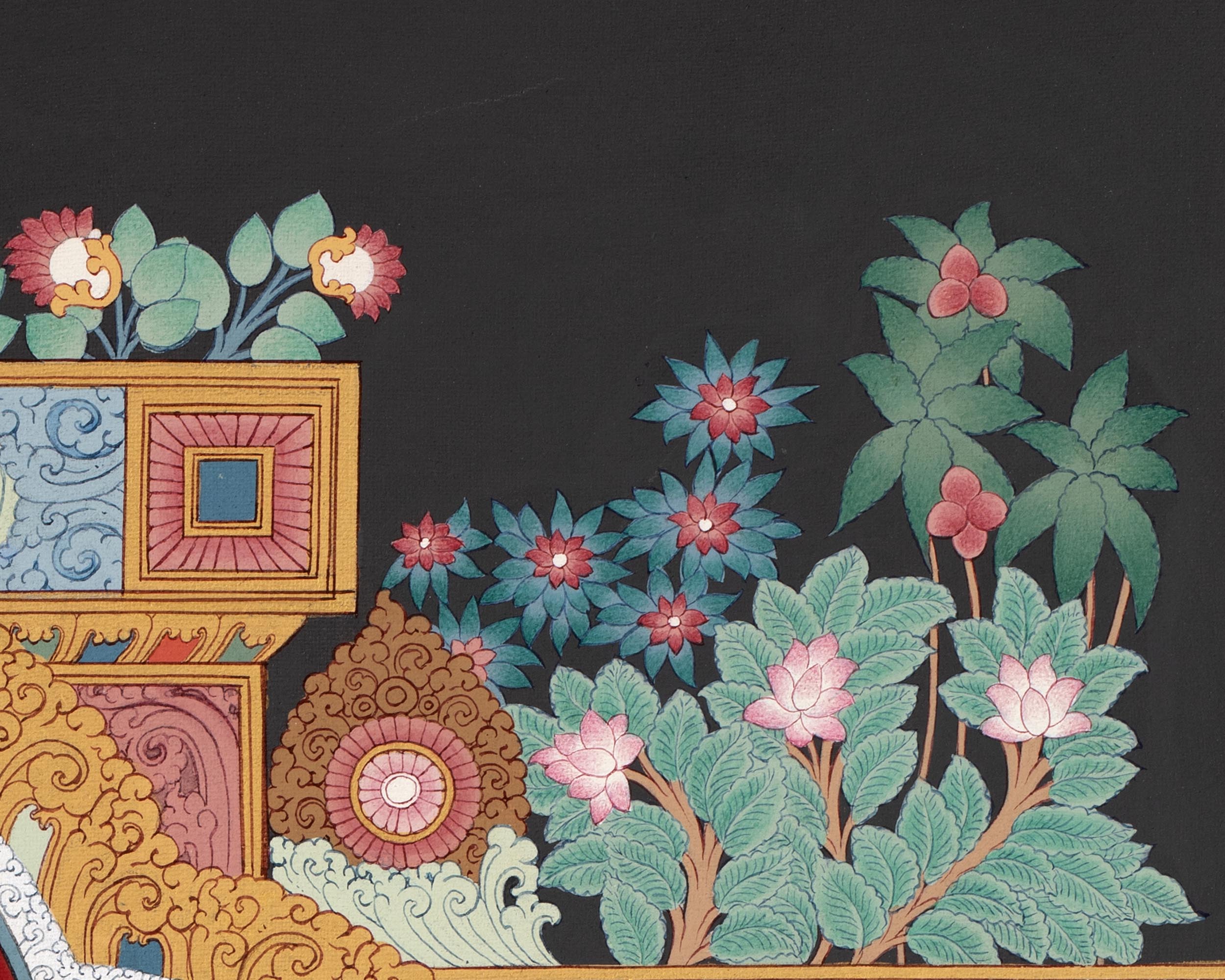 Buddhist Green Tara Thangka Print | Mother of Liberation