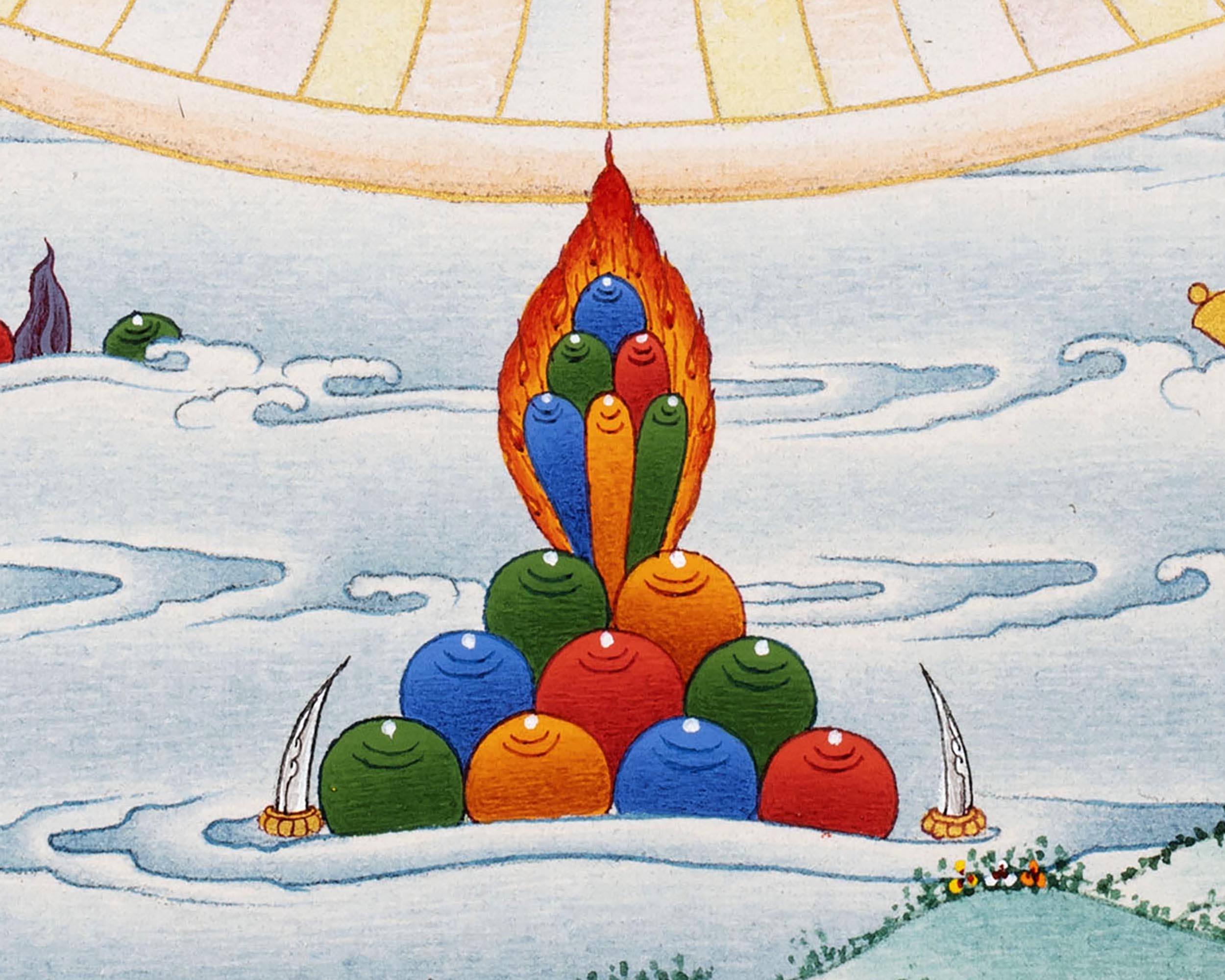 Samantabhadra with Consort | Traditionally Hand Painted Buddhist Thangka