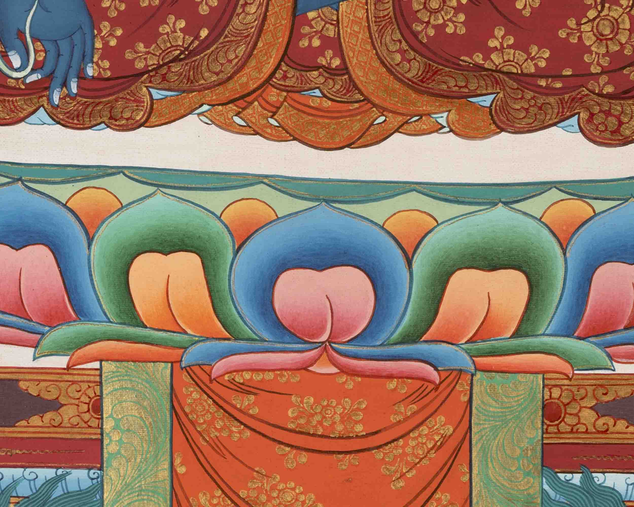 Healing Buddha | Medicine Buddha Thangka | Traditional Buddhist Art