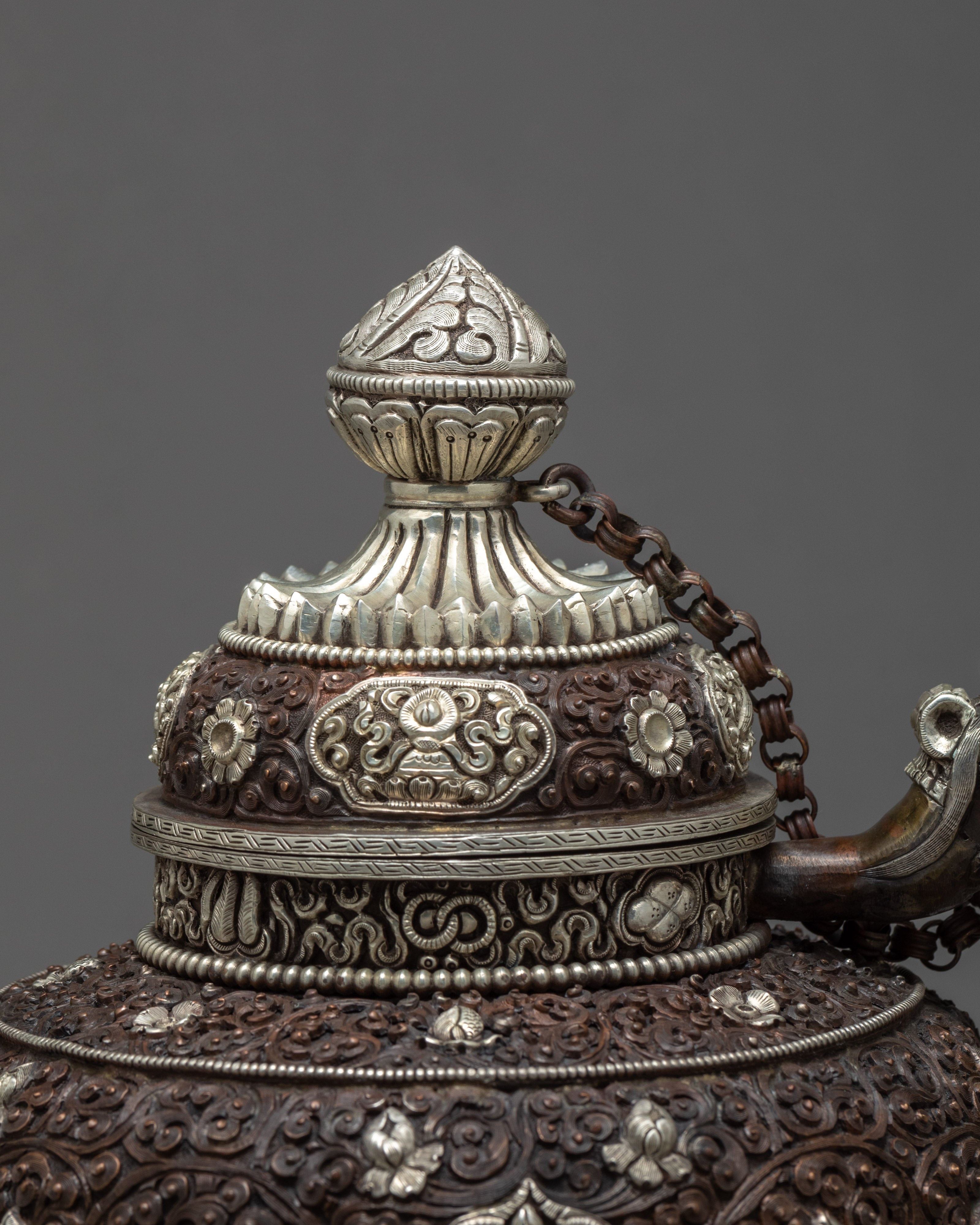Tea Pot | Handcarved Tea Pot | Religious Decor